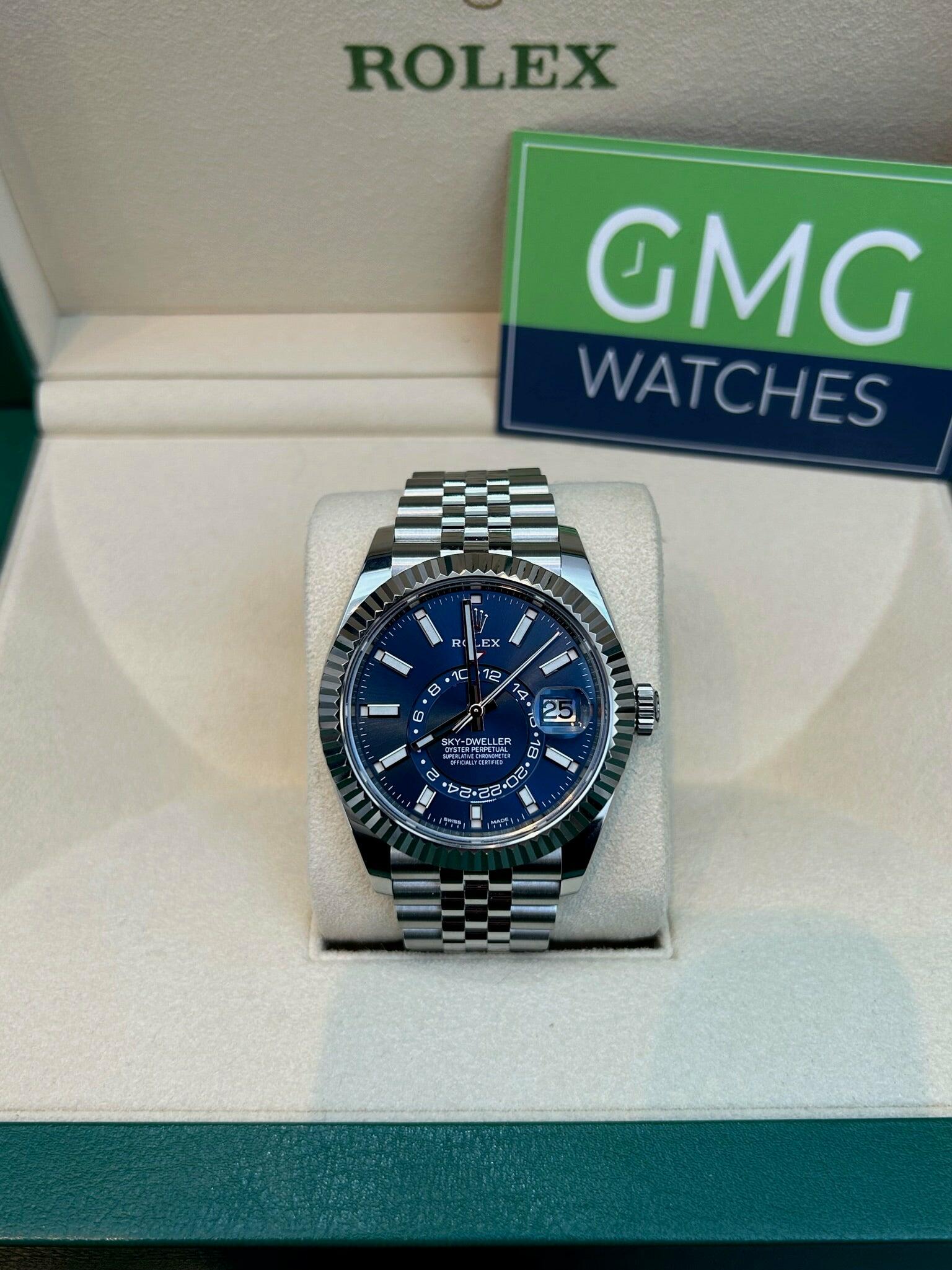 Sky dweller rolex blue store