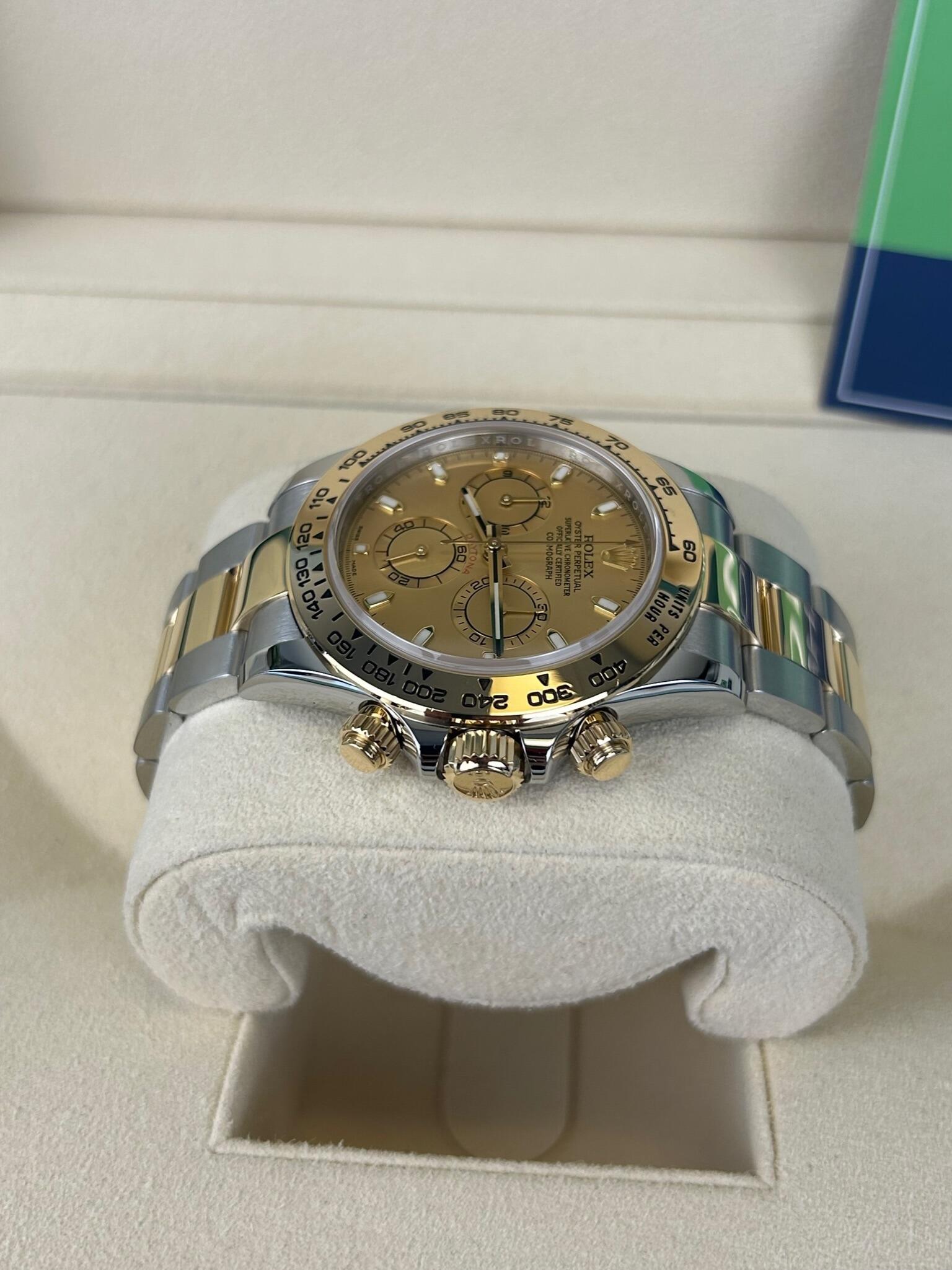 Rolex daytona sale champagne diamond dial