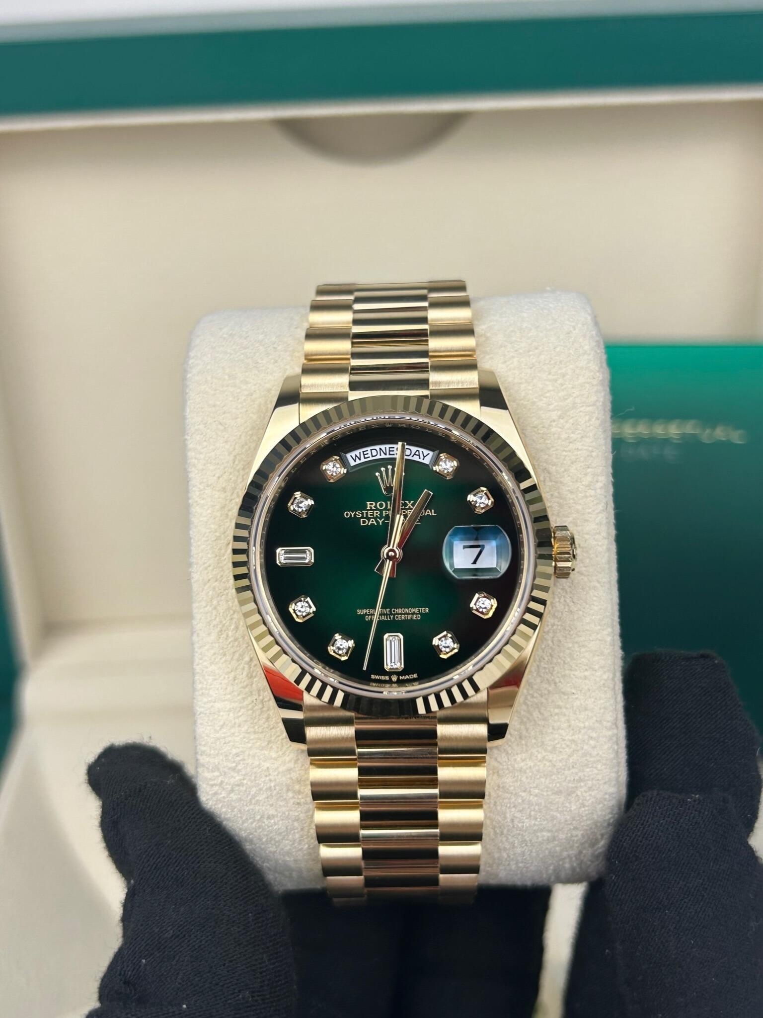 Day date sales 36 green
