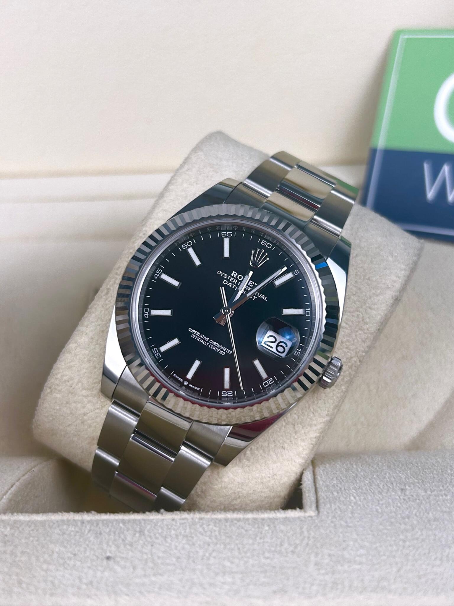 Datejust 41 black dial deals