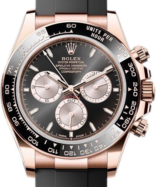 Daytona rose sales gold black dial