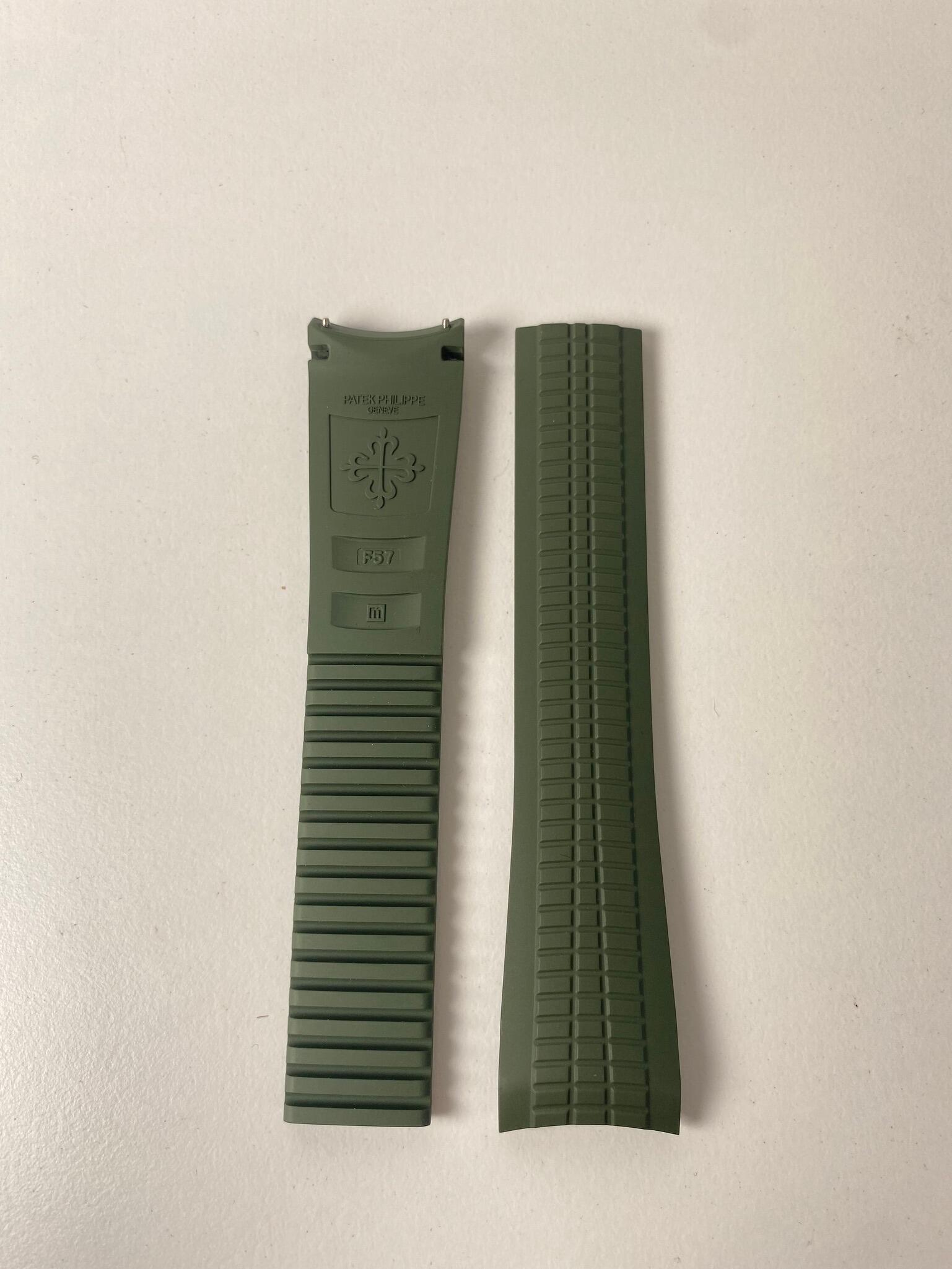 Patek green rubber discount strap