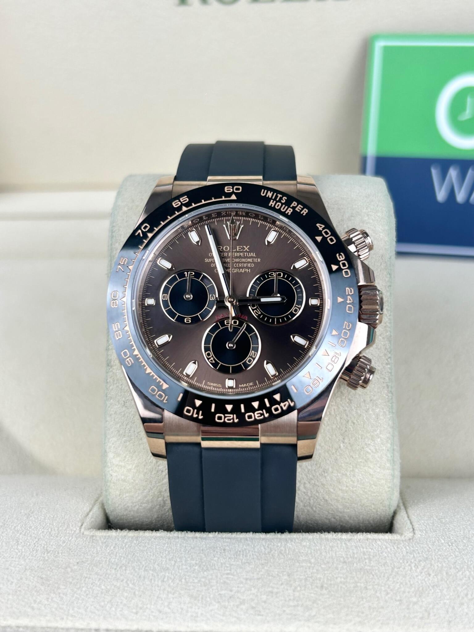 Rolex Daytona - 116515LN Oysterflex Chocolate Dial - 2021