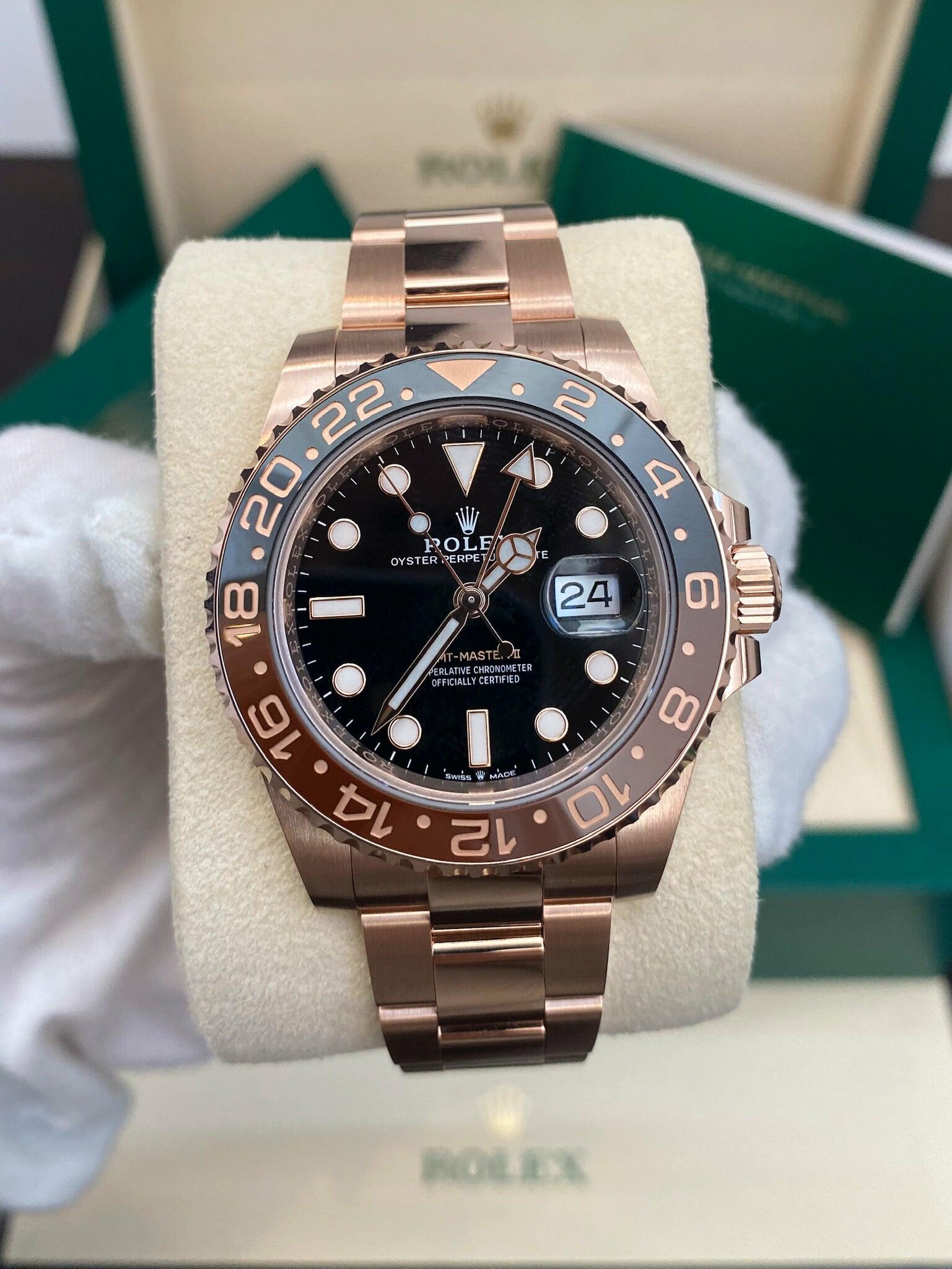Rolex Gmt-Master Ii - 126715Chnr Root Beer Full Rose Gold - 2022