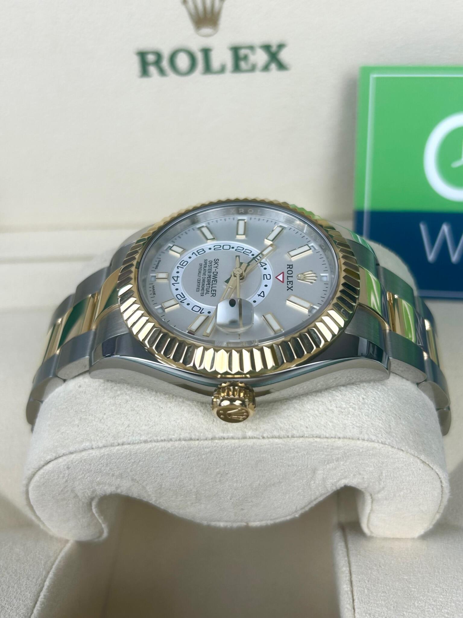 Two tone rolex sky on sale dweller