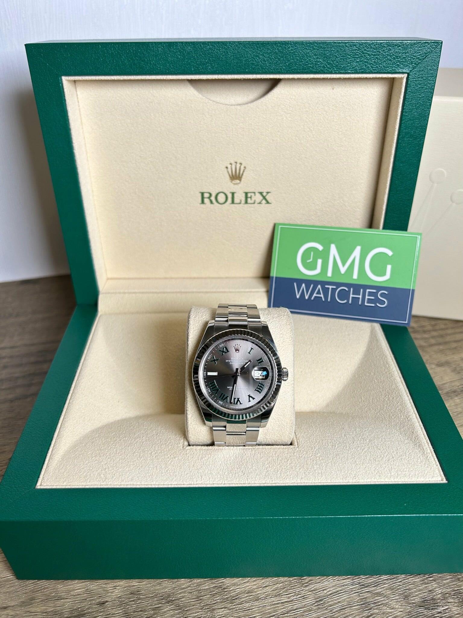 Rolex Datejust 41 126334 Wimbledon Fluted Bezel Oyster Bracelet 2018