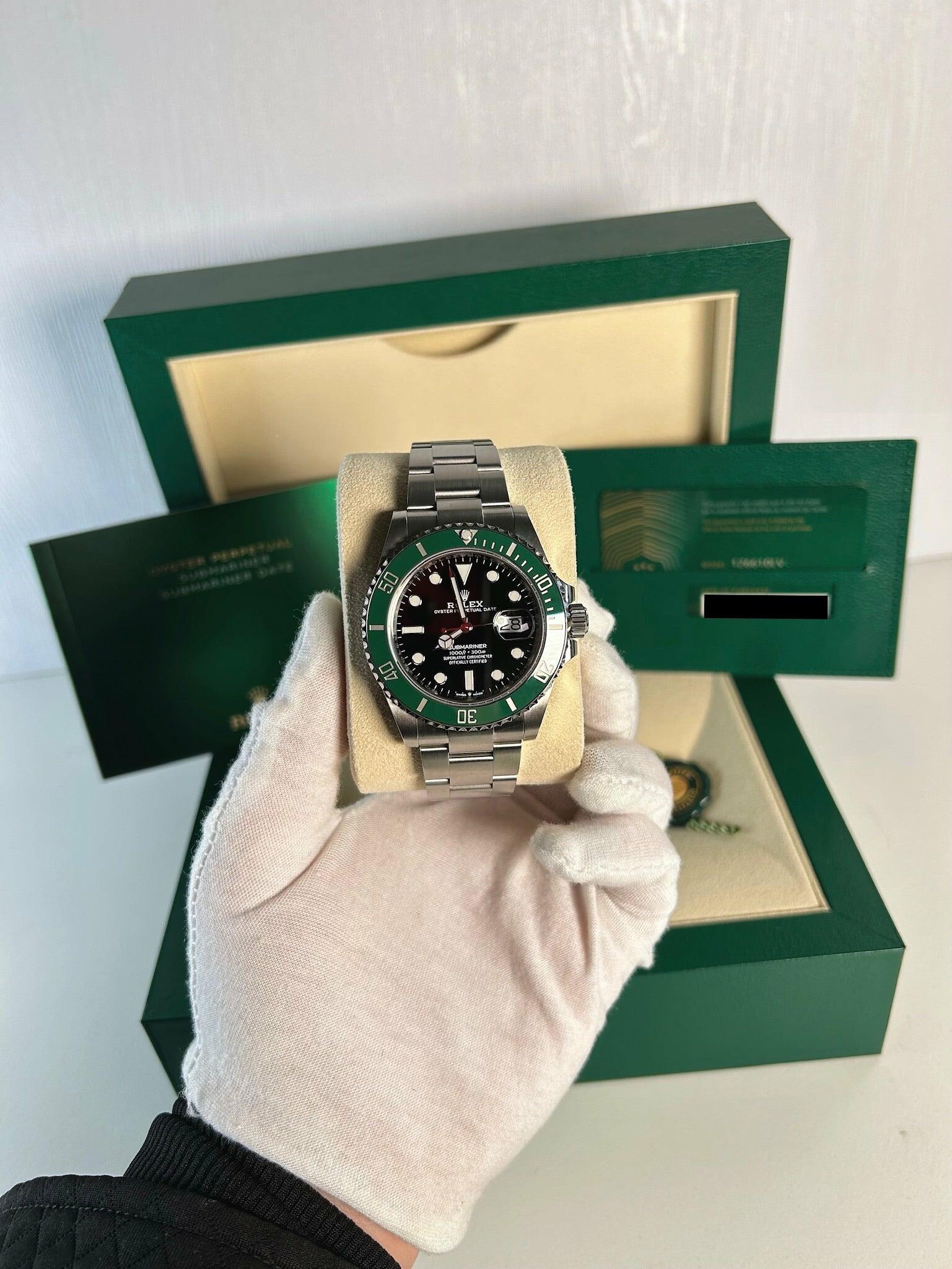 watchsteez.com – 2021 rolex submariner date 'starbucks' watch ref. 126610lv  (full set)