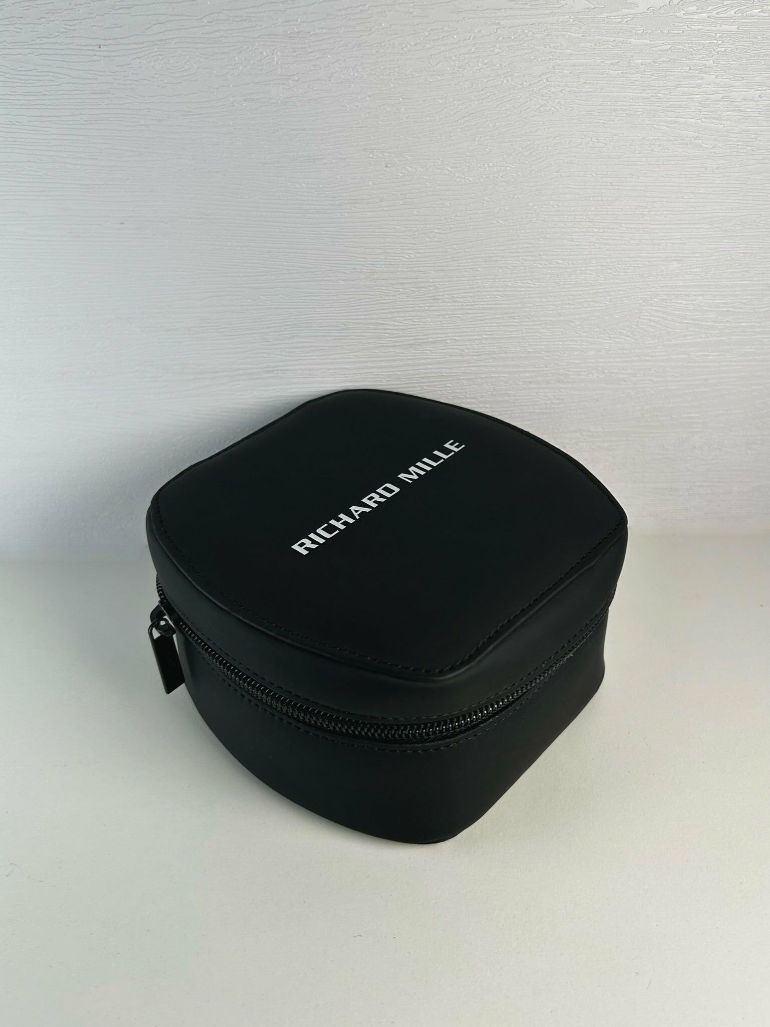 Richard Mille Black Watch Travel Case White Writing