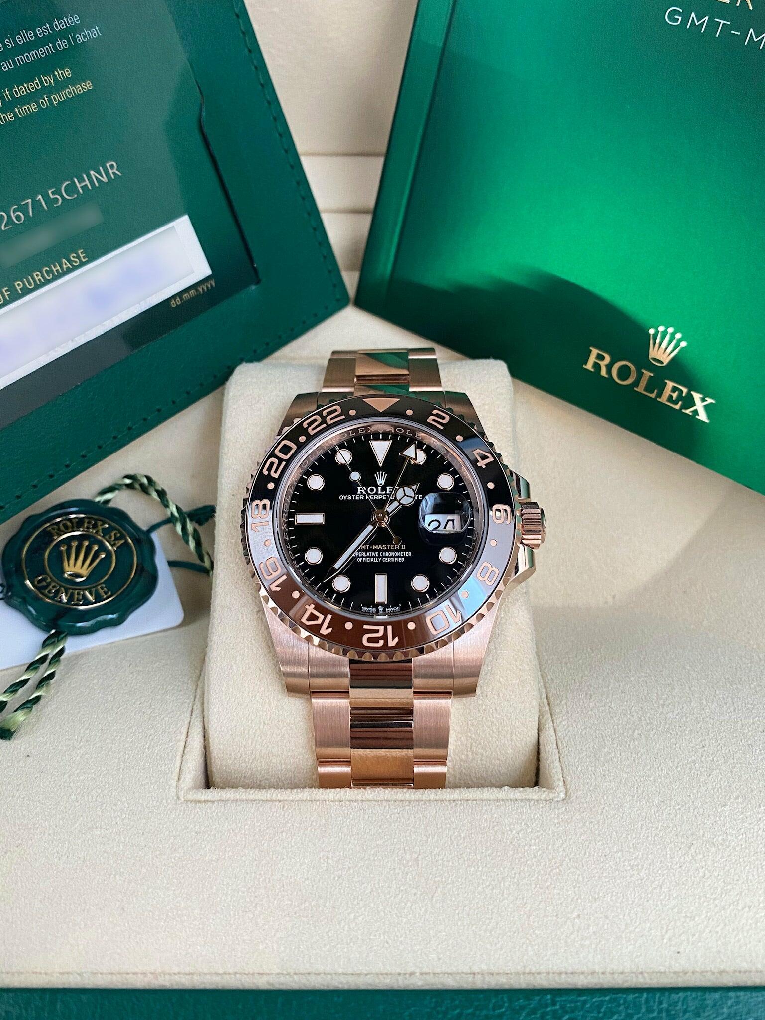 Rolex GMT-Master II - 126715CHNR Root Beer Full Rose Gold - 2022
