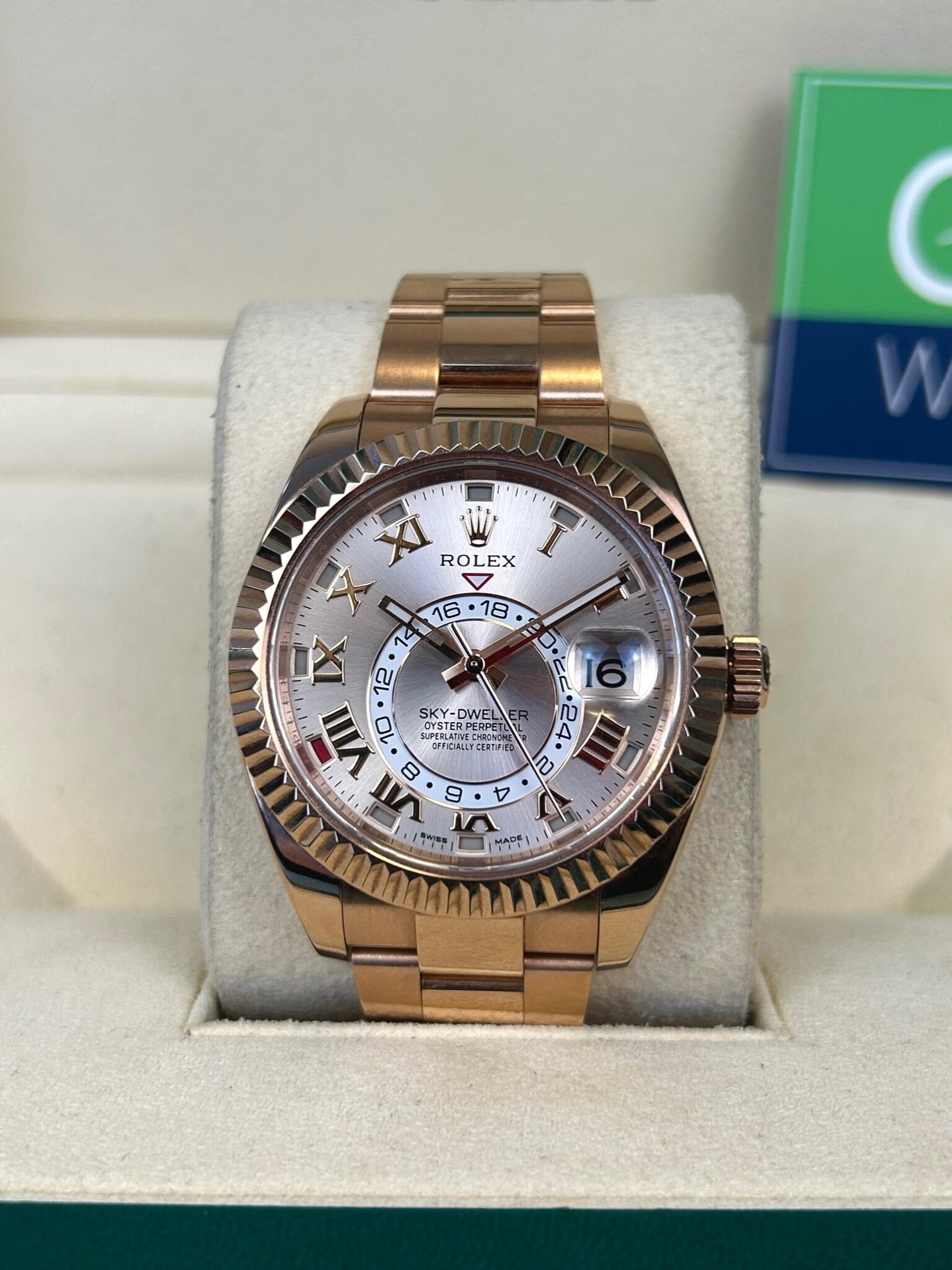 Rolex sky dweller discount roségold