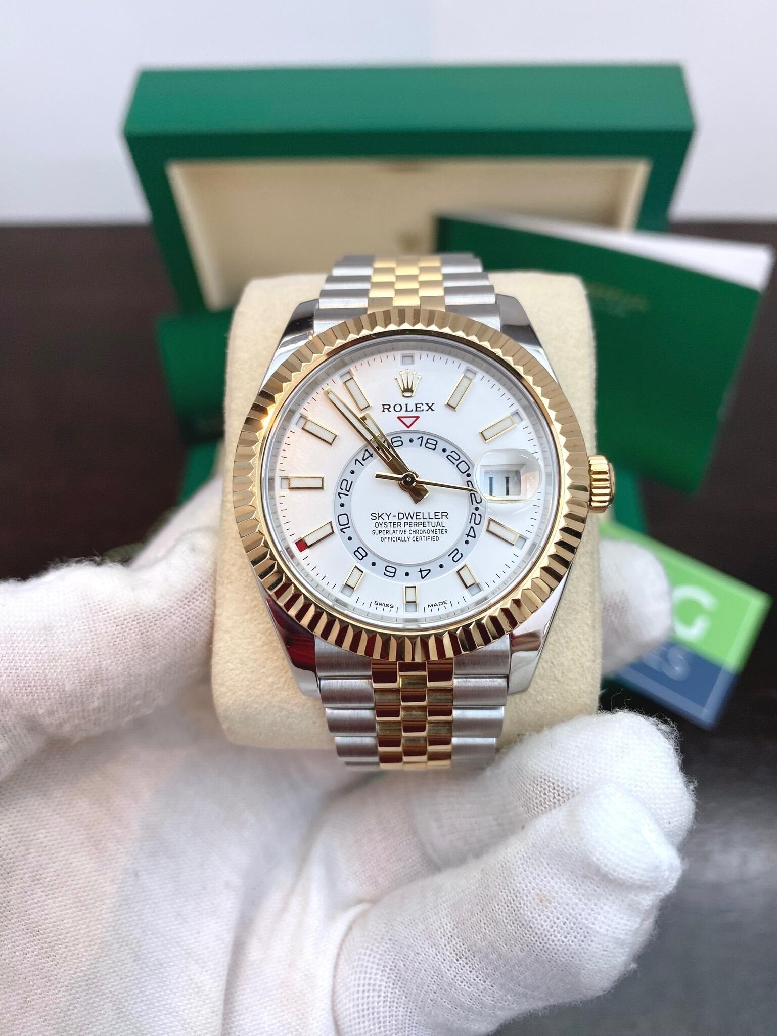 2 tone discount rolex sky dweller