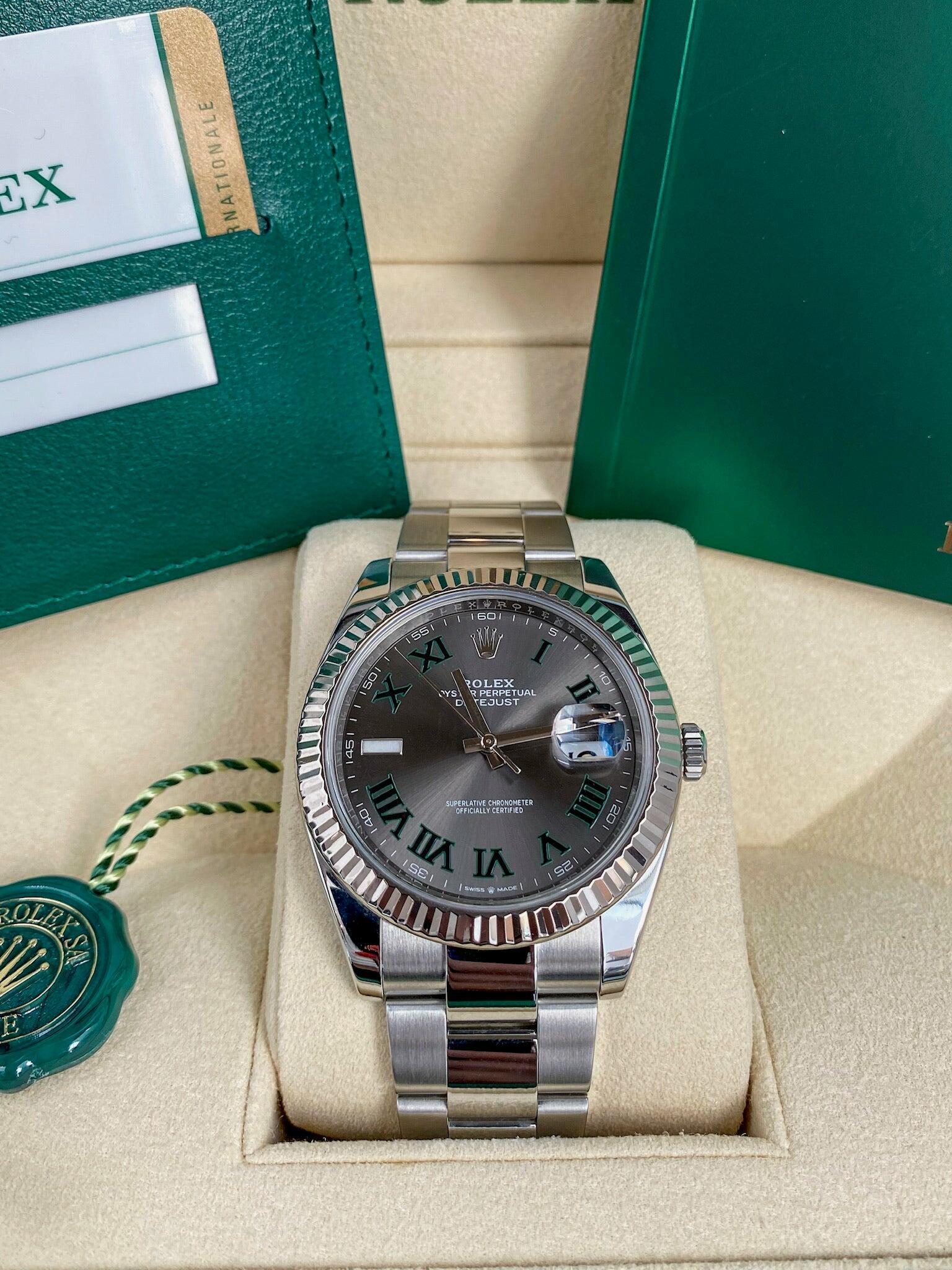 Rolex Datejust 41 - 126334 Wimbledon Fluted Bezel Oyster Bracelet - 2020