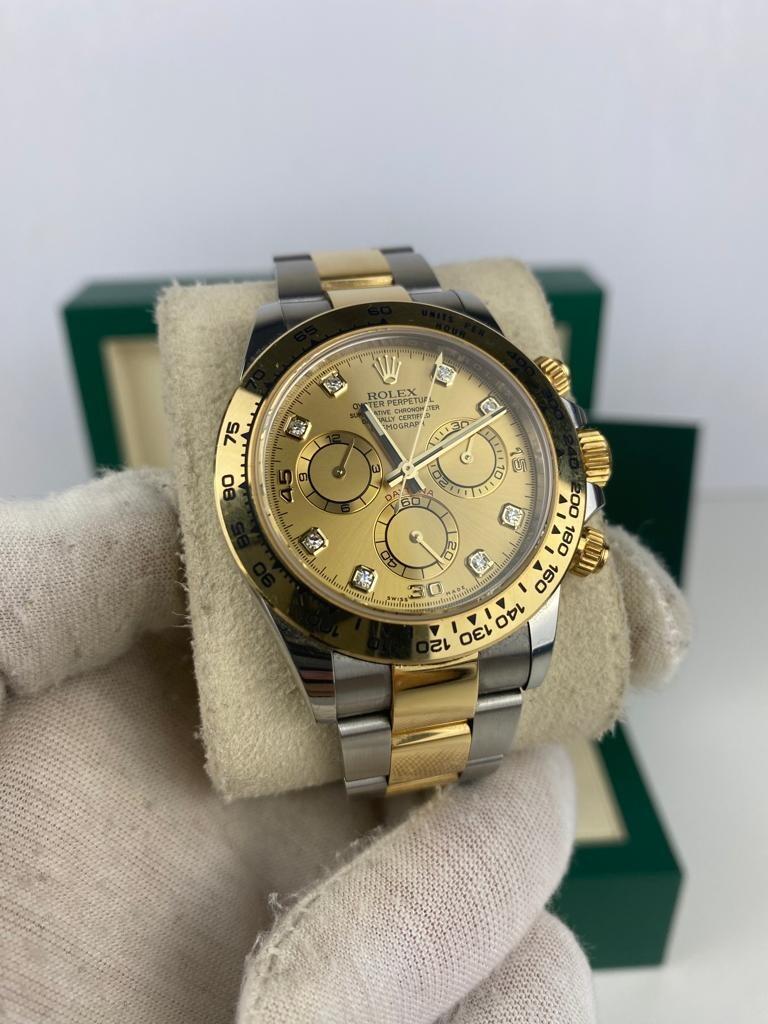 Rolex daytona two discount tone champagne dial