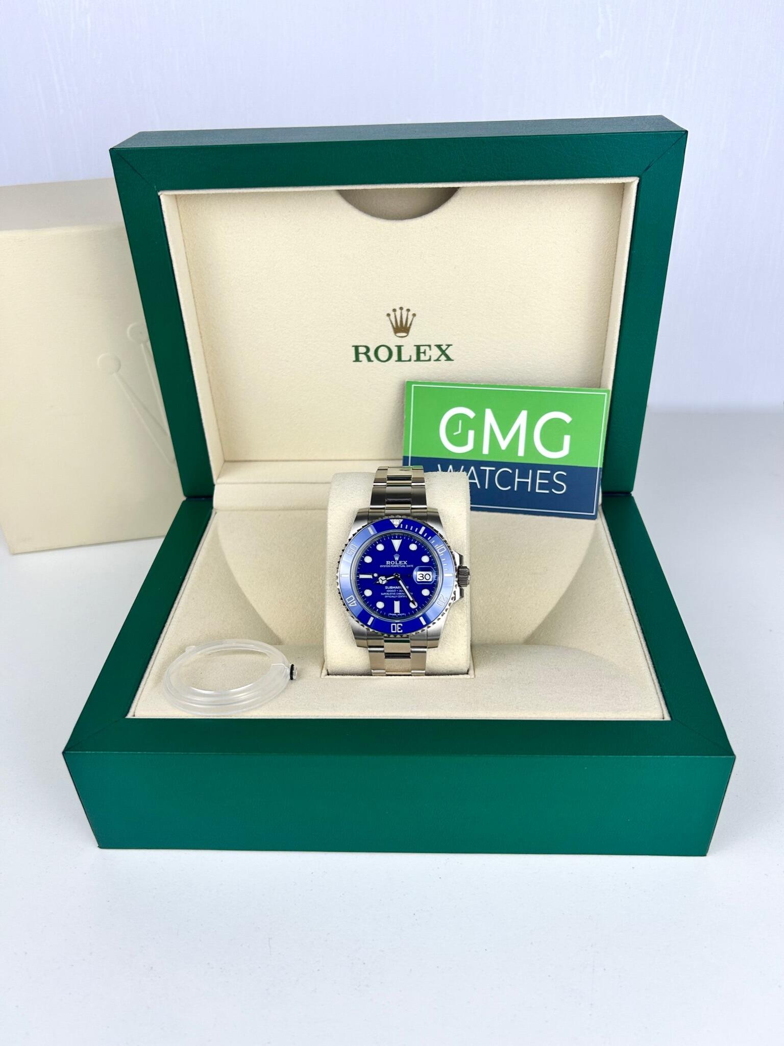 Rolex smurf online gold