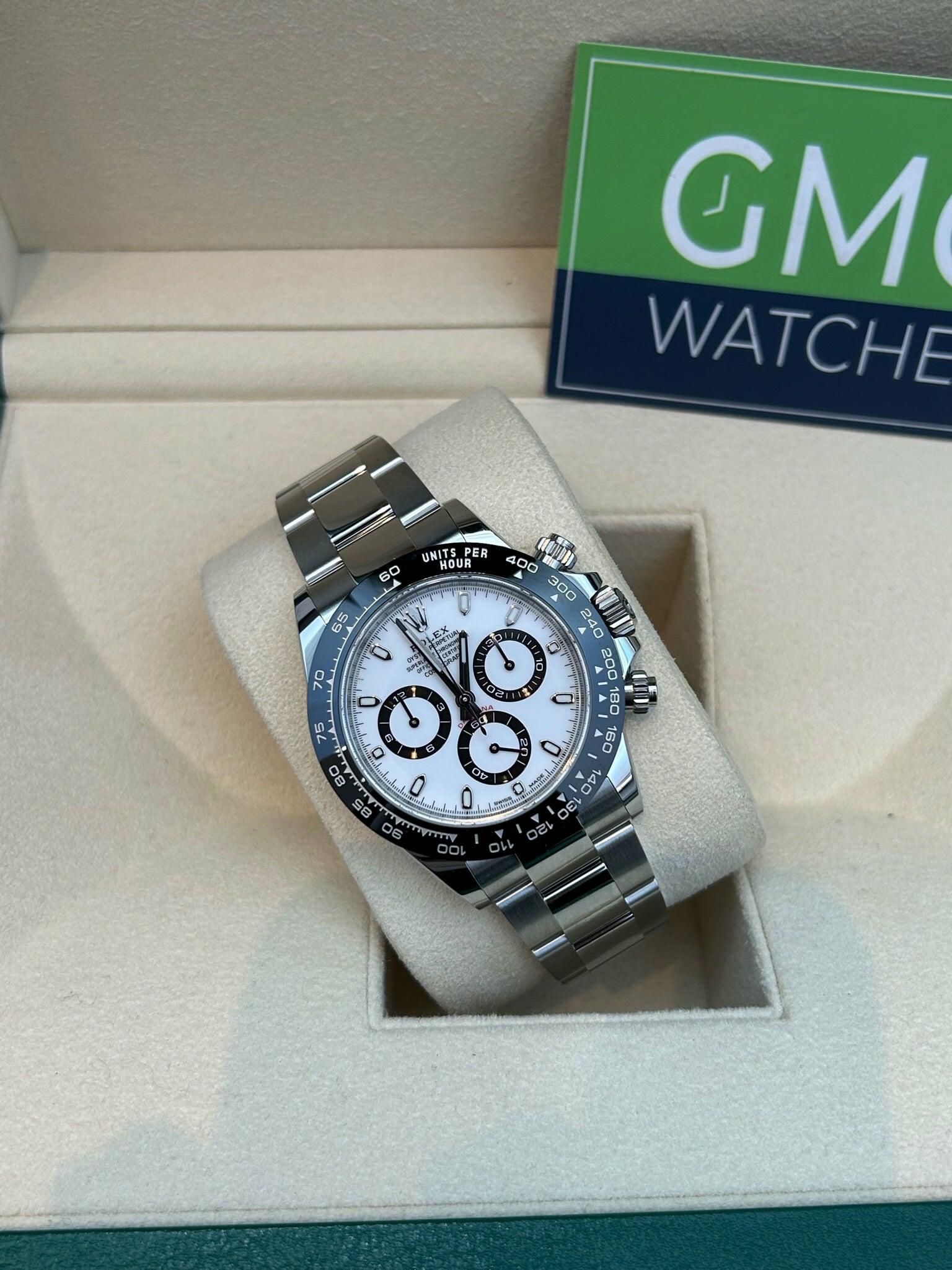 Rolex daytona discount white dial ceramic