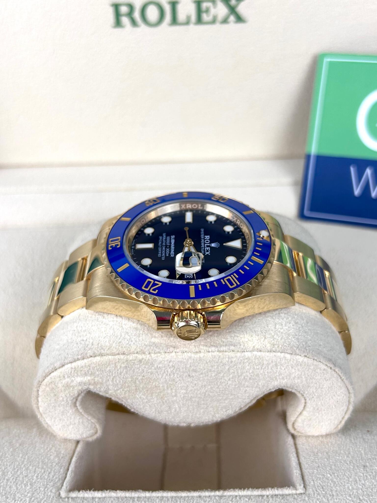 Rolex Submariner Date 126618LB Yellow Gold Blue Dial 2022