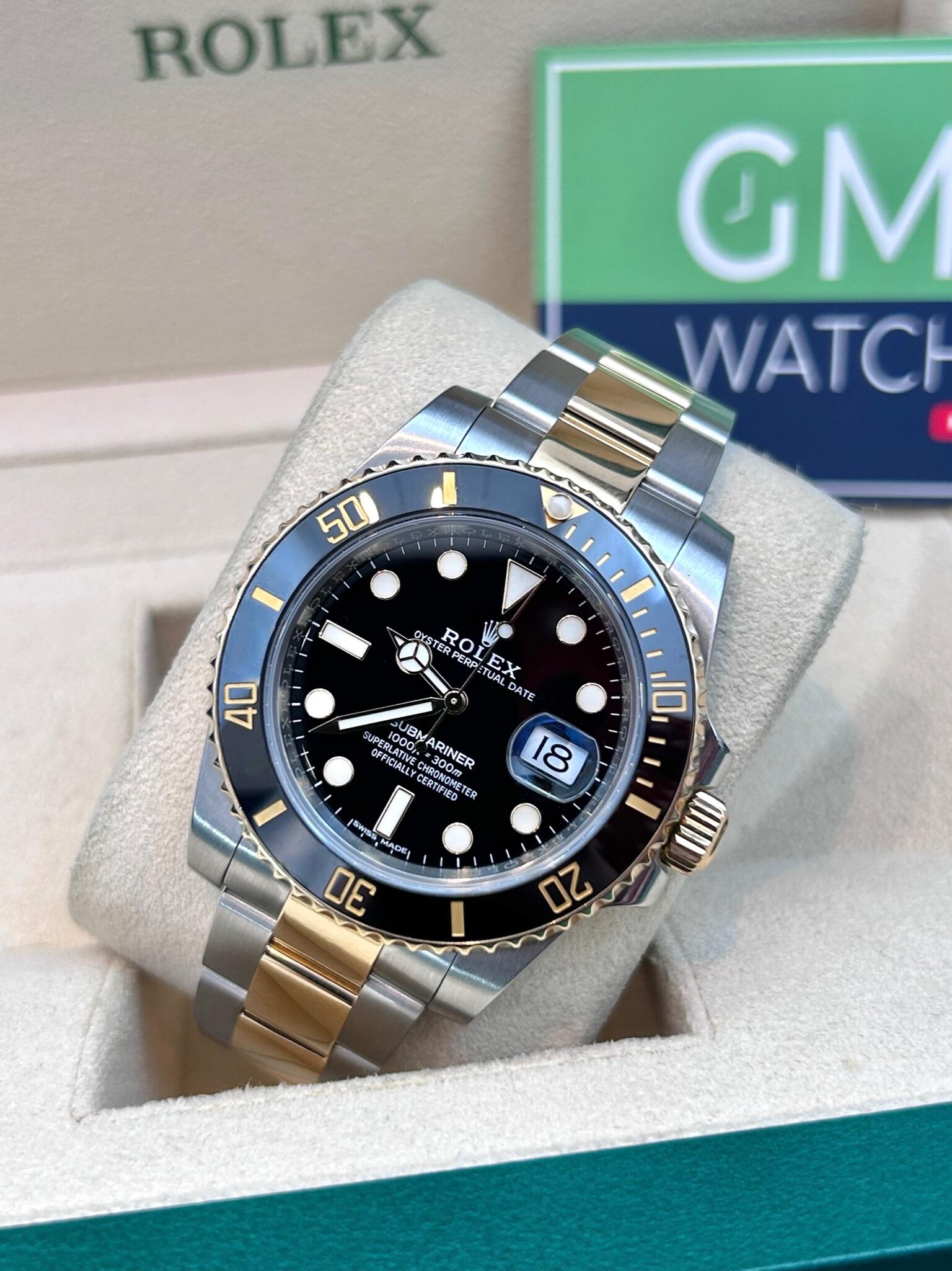 Rolex two tone discount sub