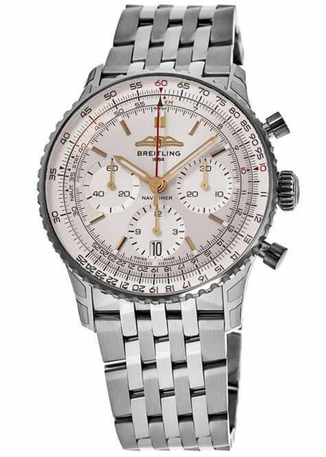 Breitling silver on sale