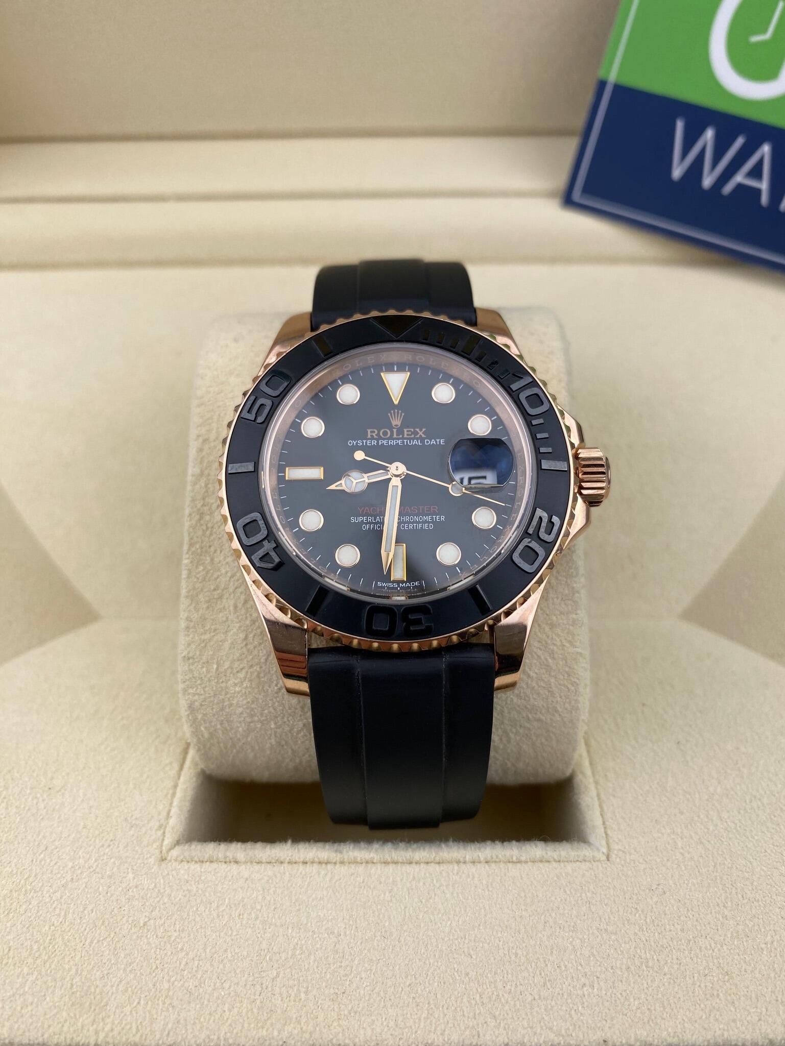 Rose gold yacht online master oysterflex