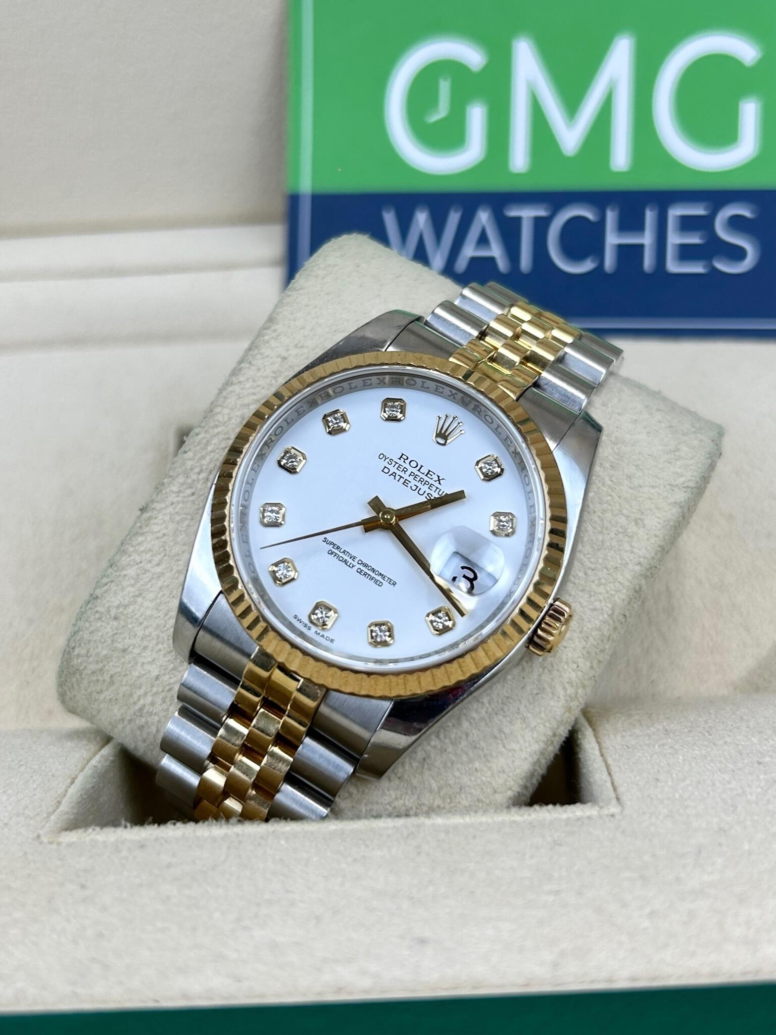 Rolex 36mm best sale diamond dial