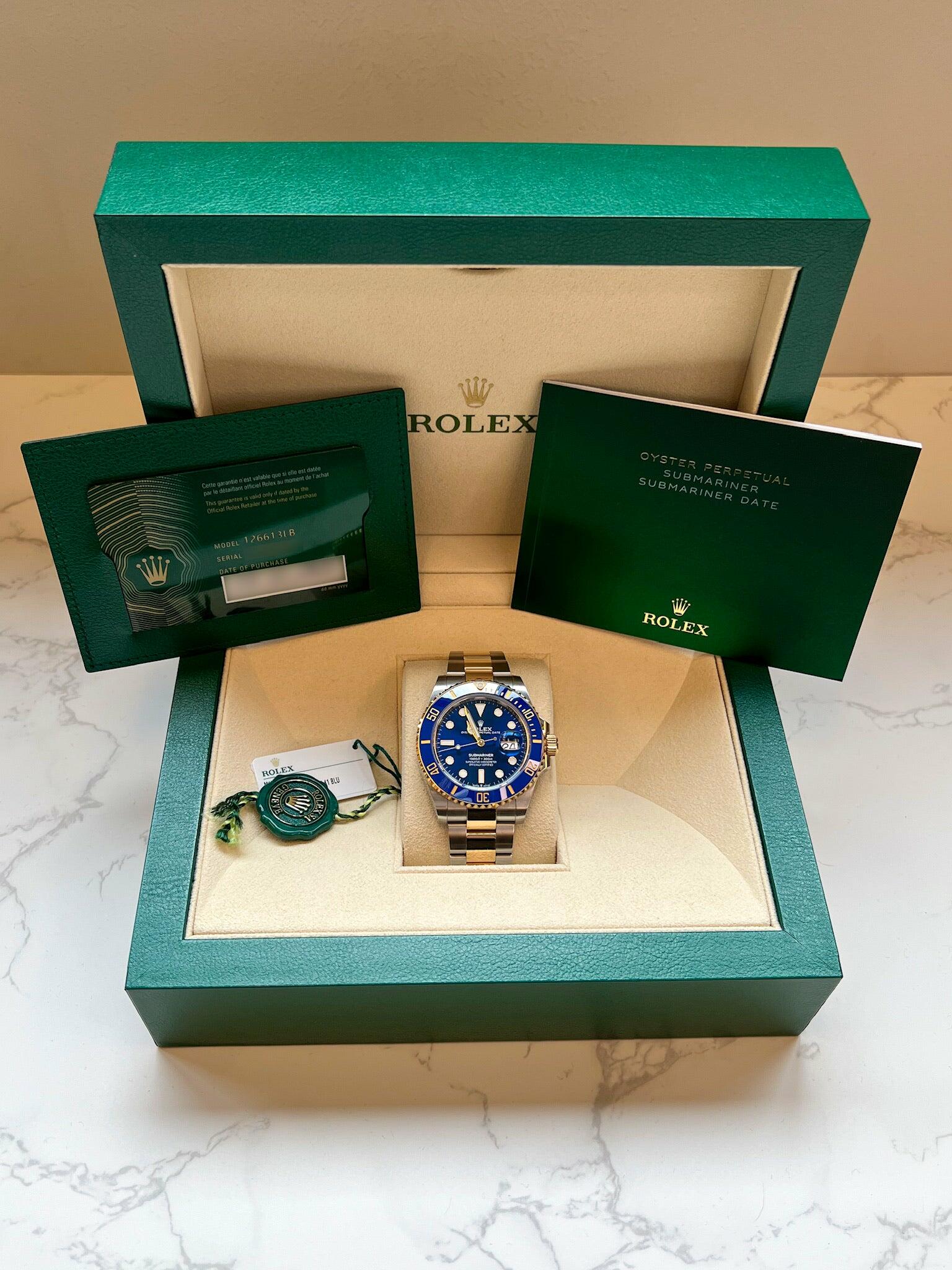 Blue rolex online box