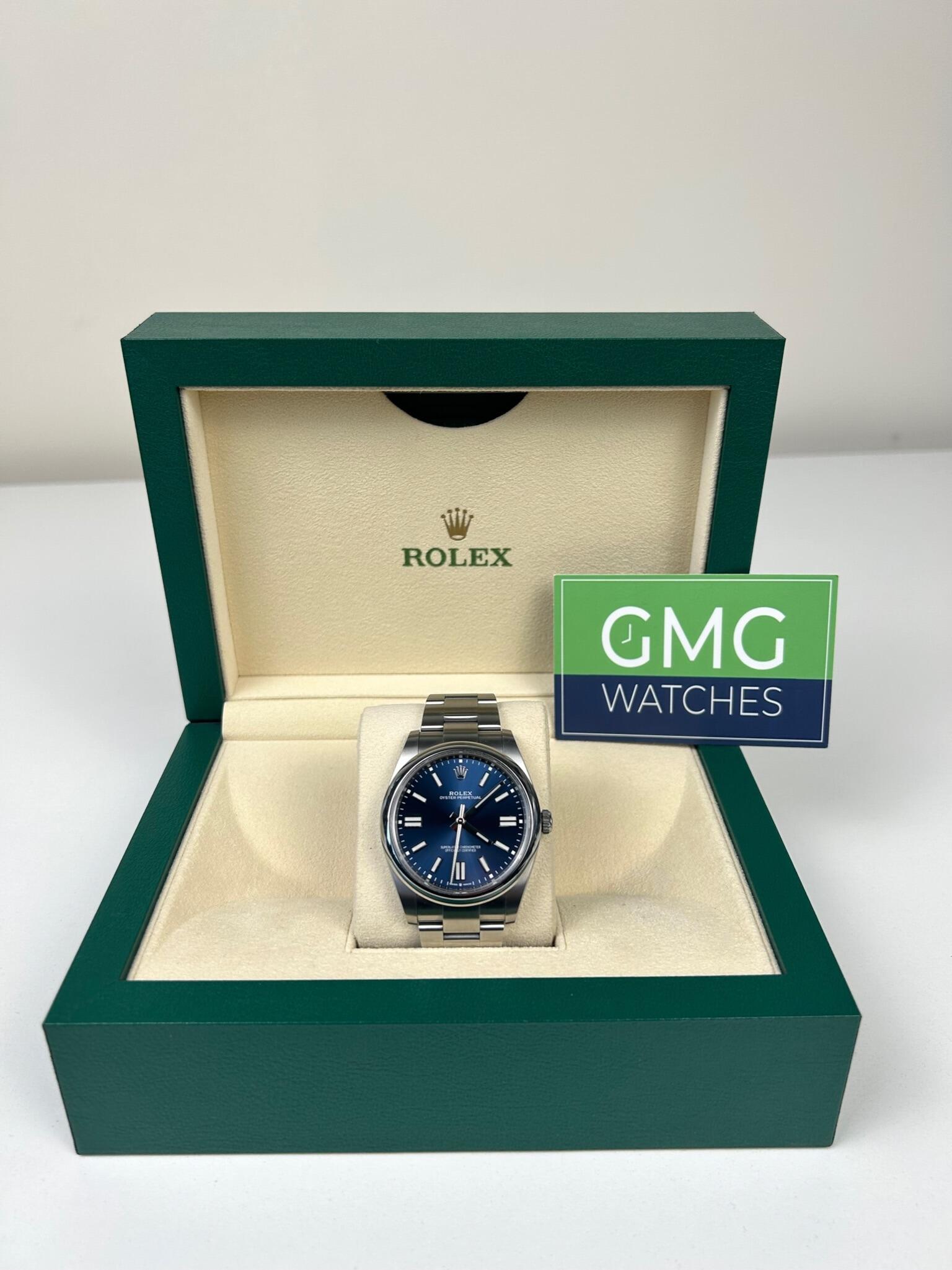 Oyster 2025 blue rolex