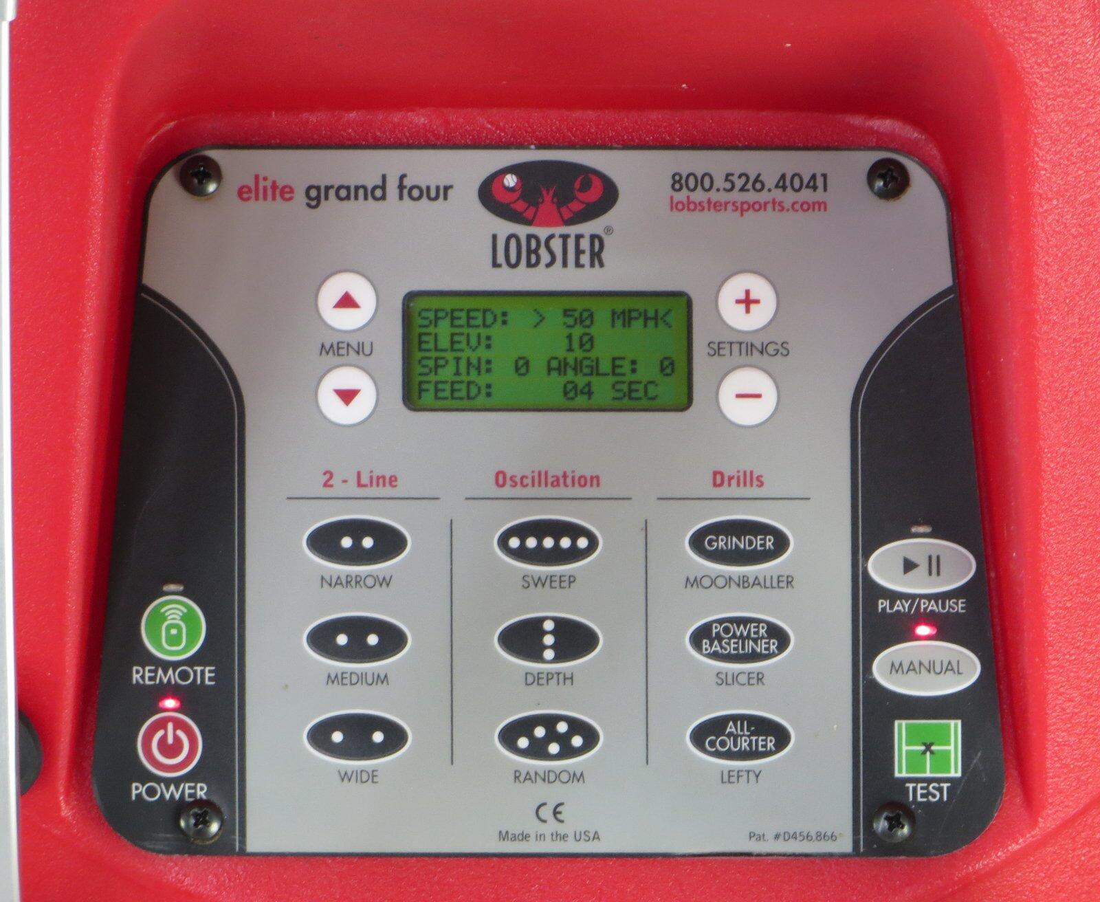 Lobster Elite Grand 4 used, reconditioned control panel