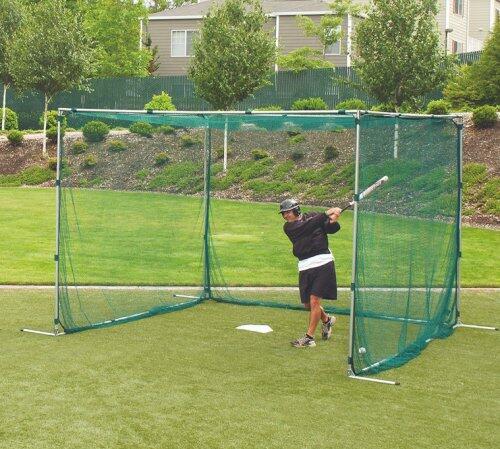 Free-standing sports cages nets