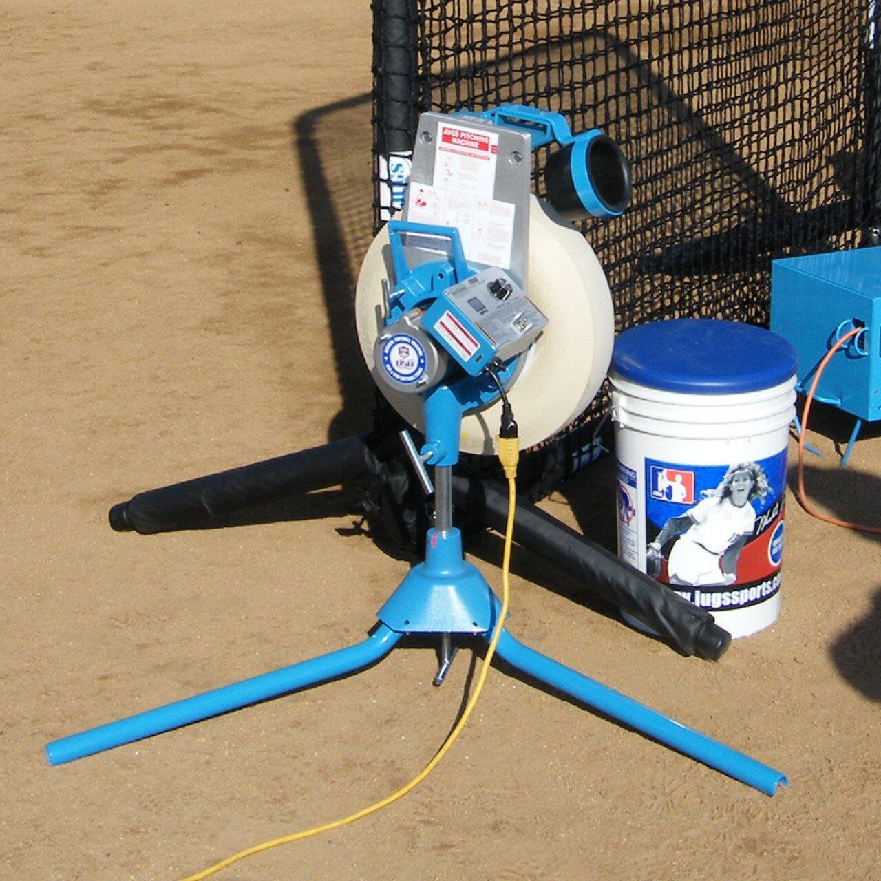 Jugs BP1 Softball Machine on field