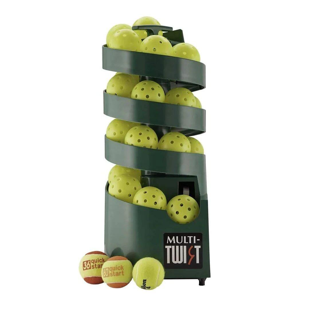Multi-Twist ball machine for tennis and pickleball