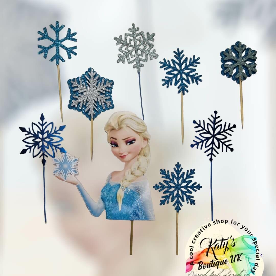 Frozen Elsa Photo Cake Topper For Children's Birthday – Sugar Paper (f01)