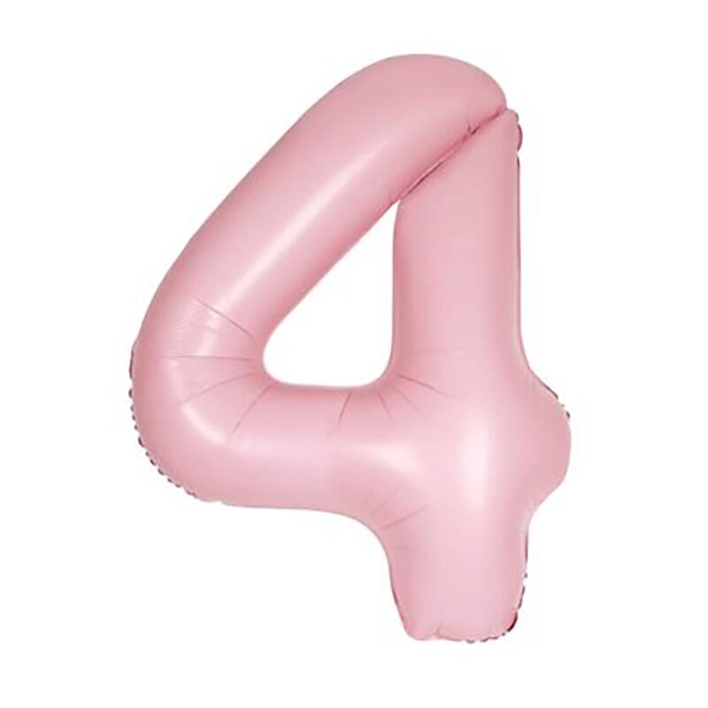 Light pink number balloons deals