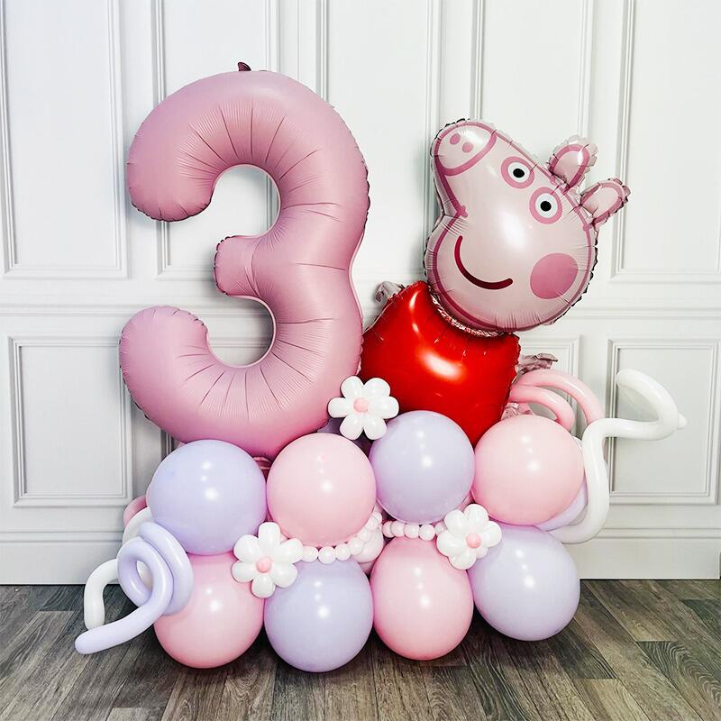 Peppa Pig Number Balloon Display