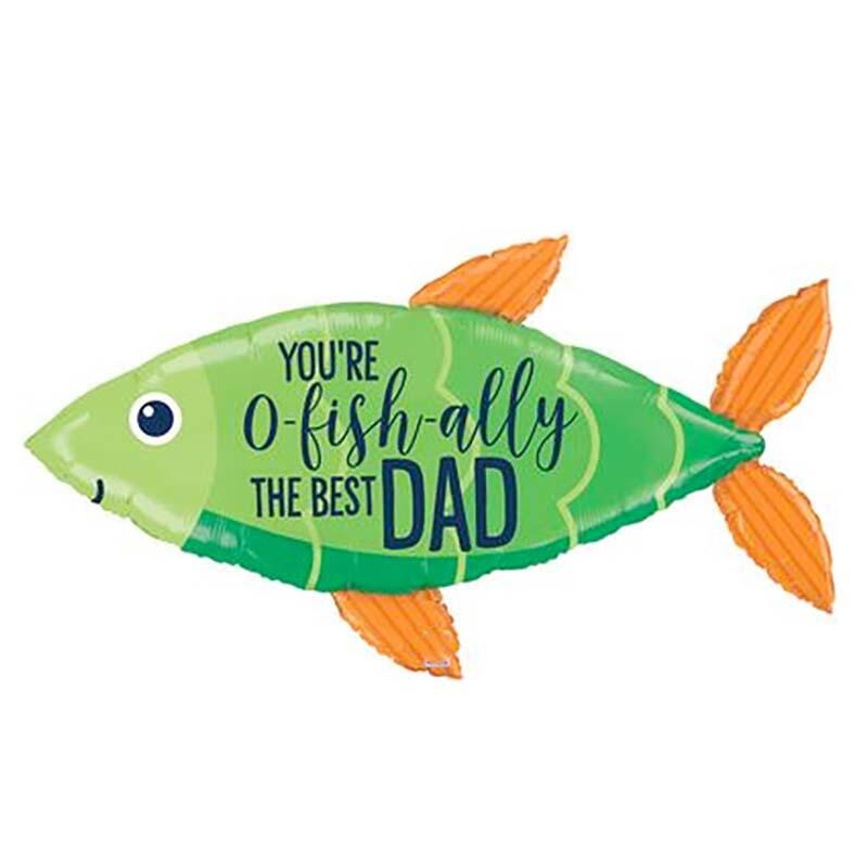 O-Fish-ally The Best Dad 45” Supershape Balloon
