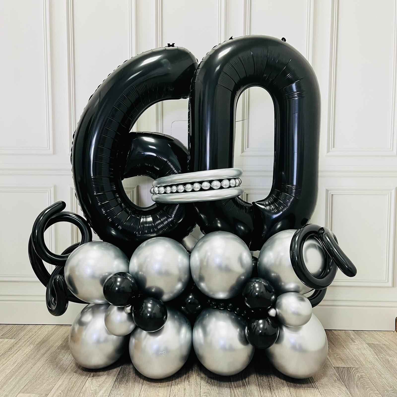 Double Number Balloon display