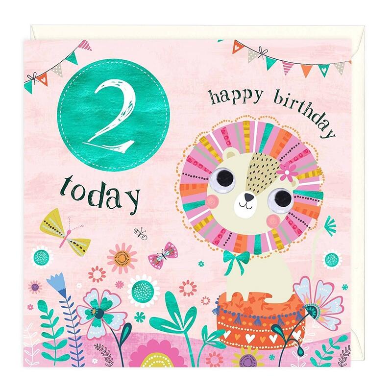 2 Today Lion Happy Birthday Card