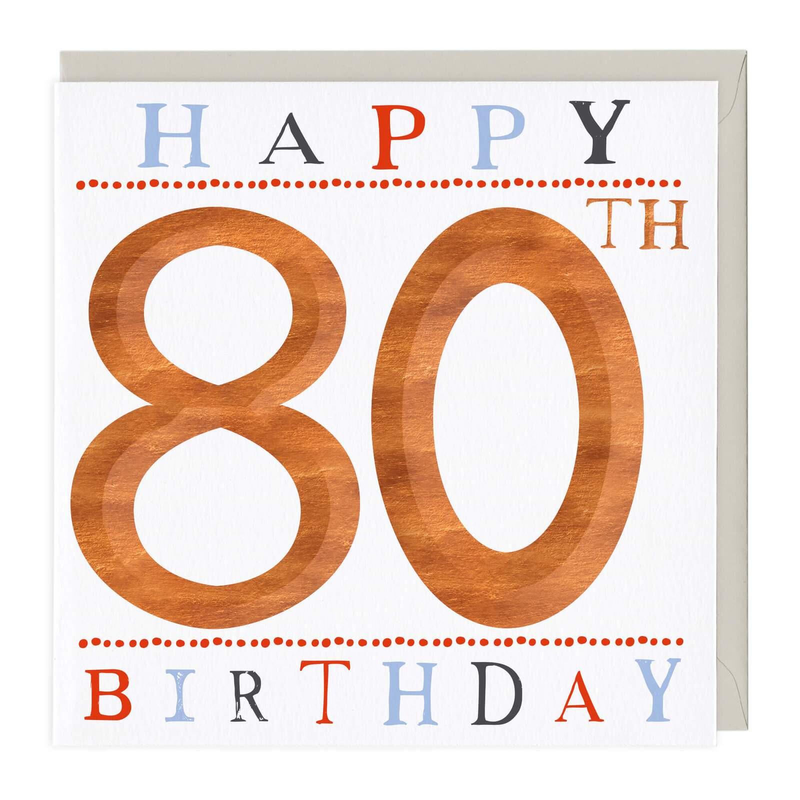 Age 80 Birthday Cards