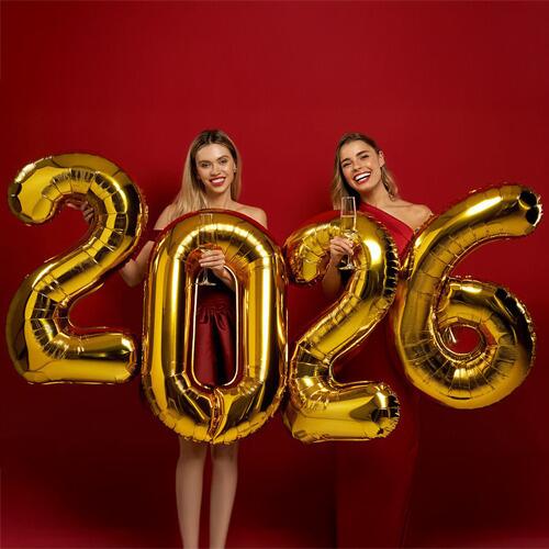 2026 Number Balloon Bundle
