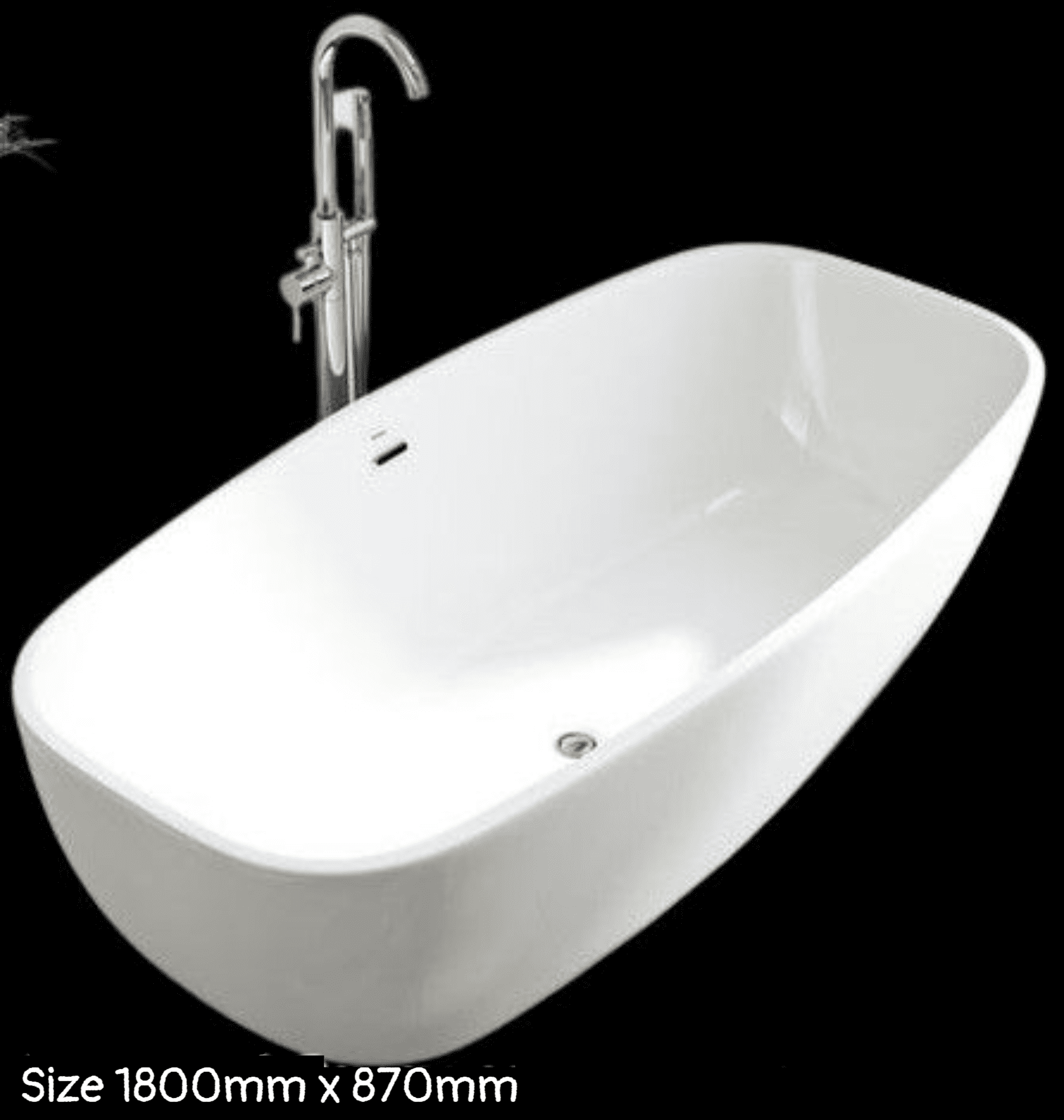 Echo Contemporary Freestanding Double Skinned Acrylic Bath