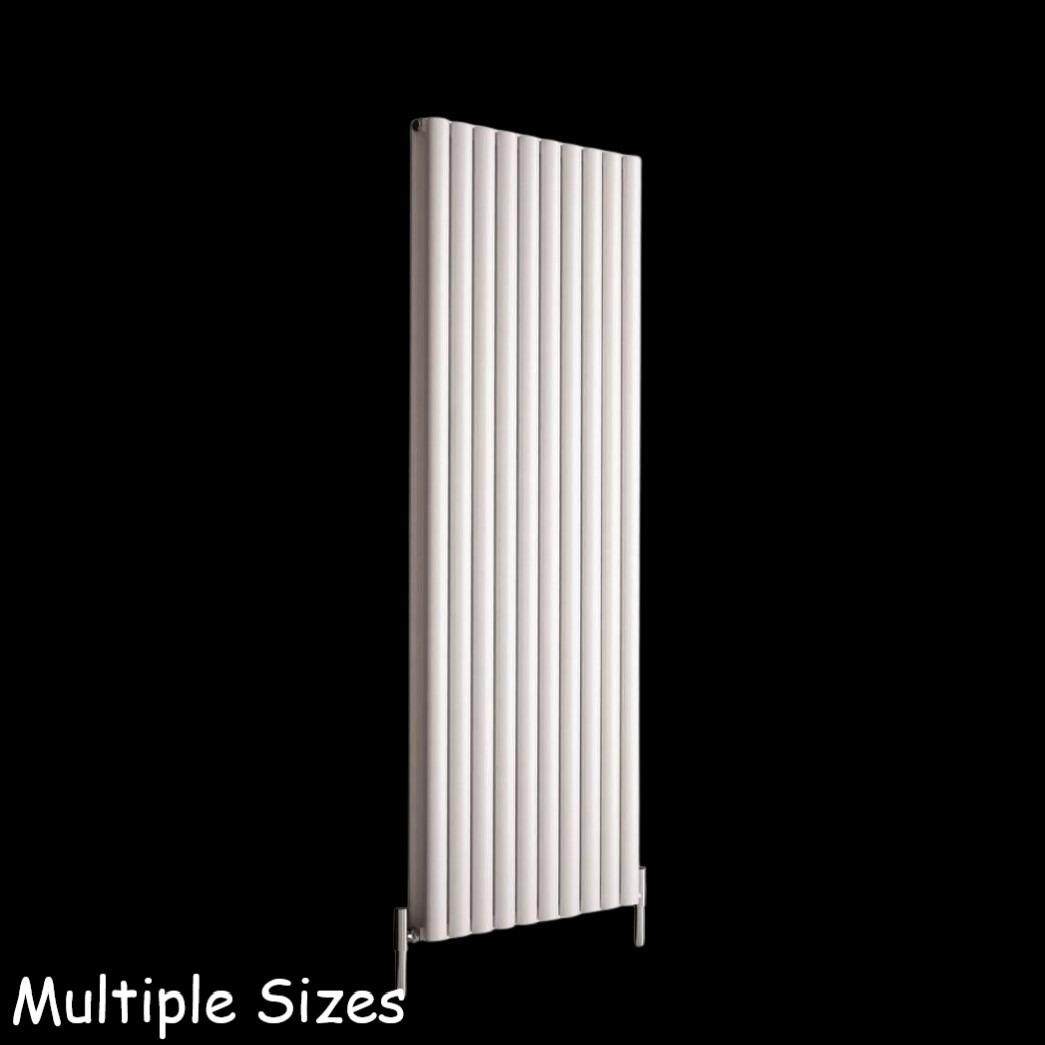 Icon/ Islington 1600mm White Oval Bar Double Radiator