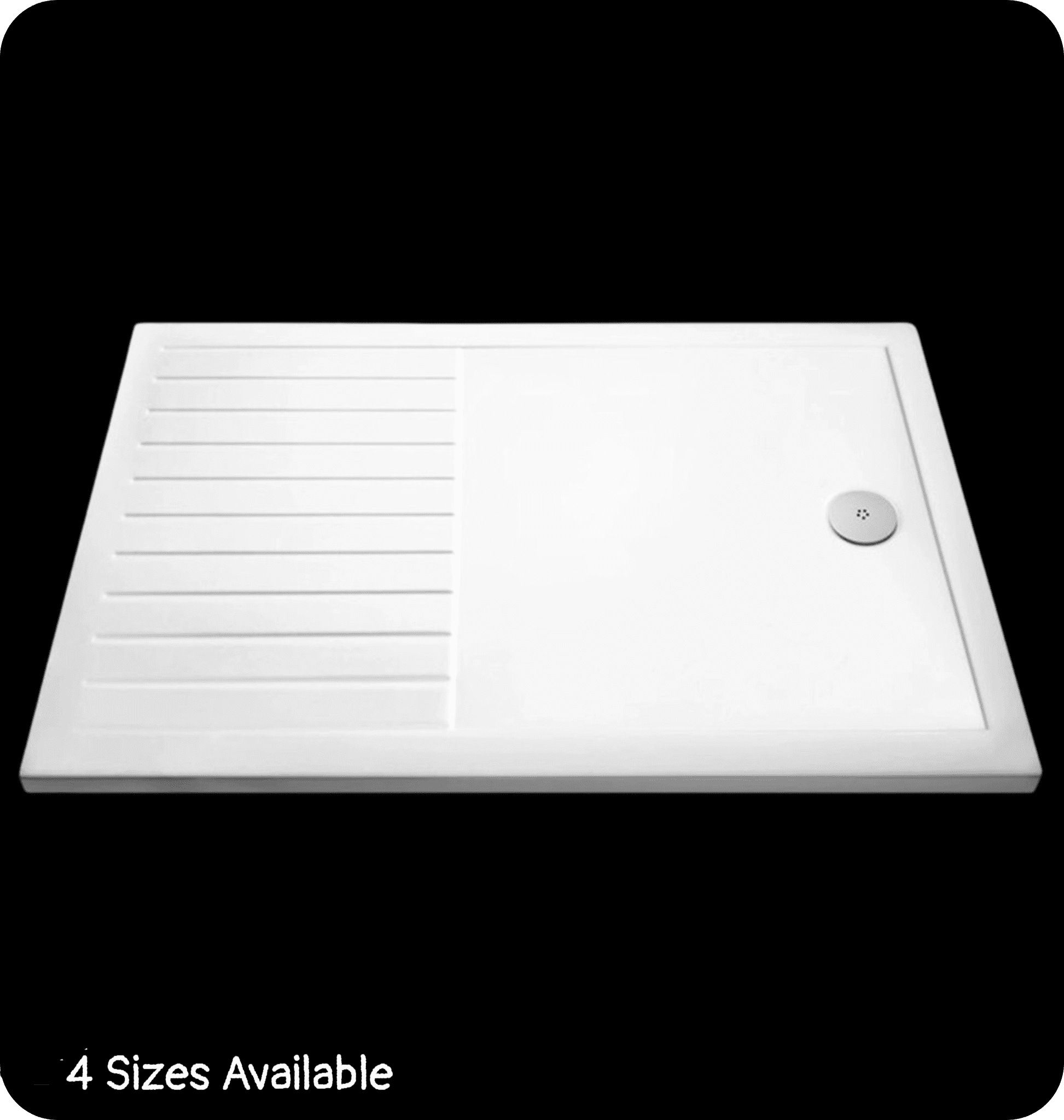 Aquatec Low Profile Stone Resin Shower Trays with Drying Area