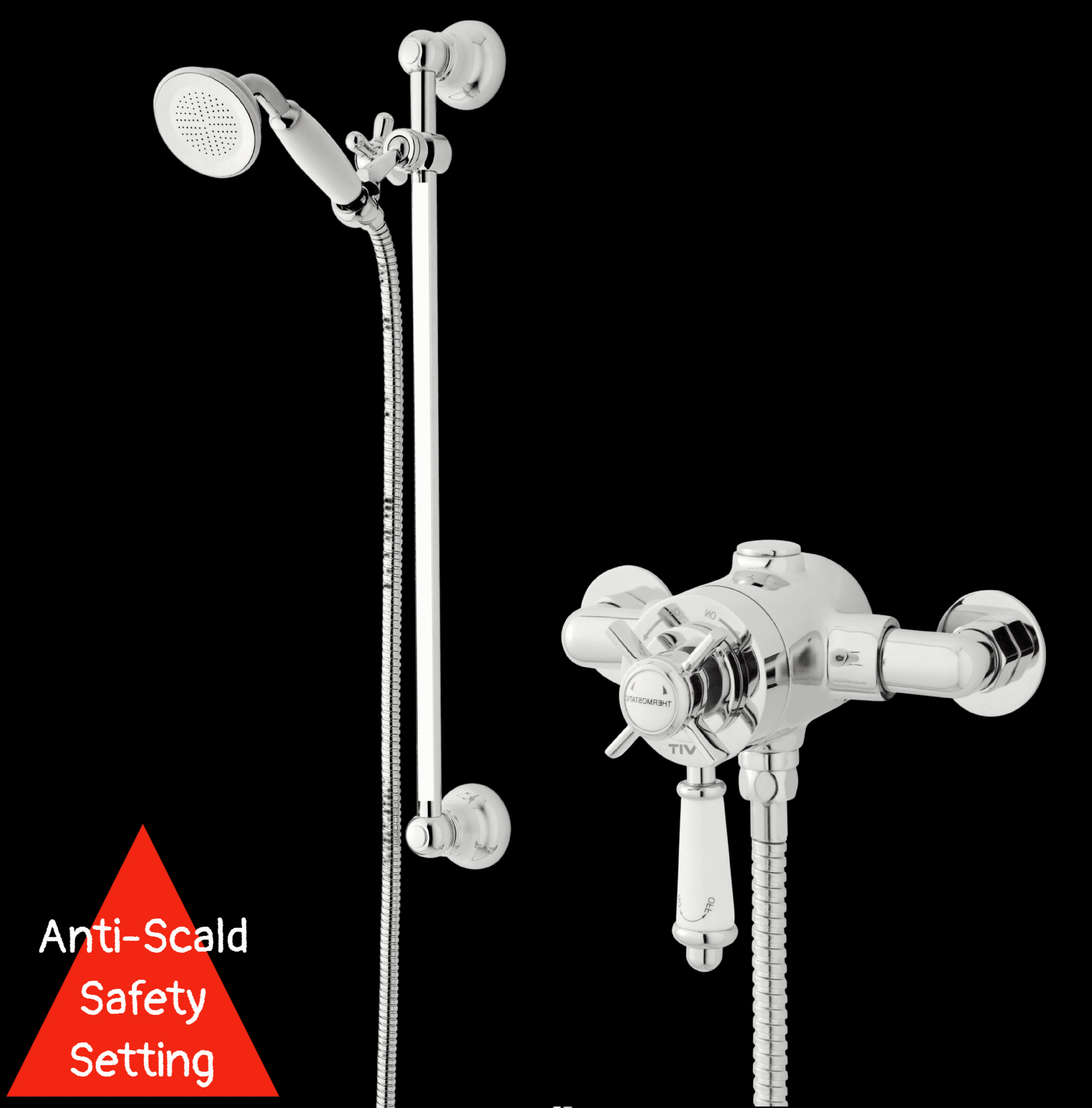 Victoria Traditional Exposed Thermostatic Shower kit