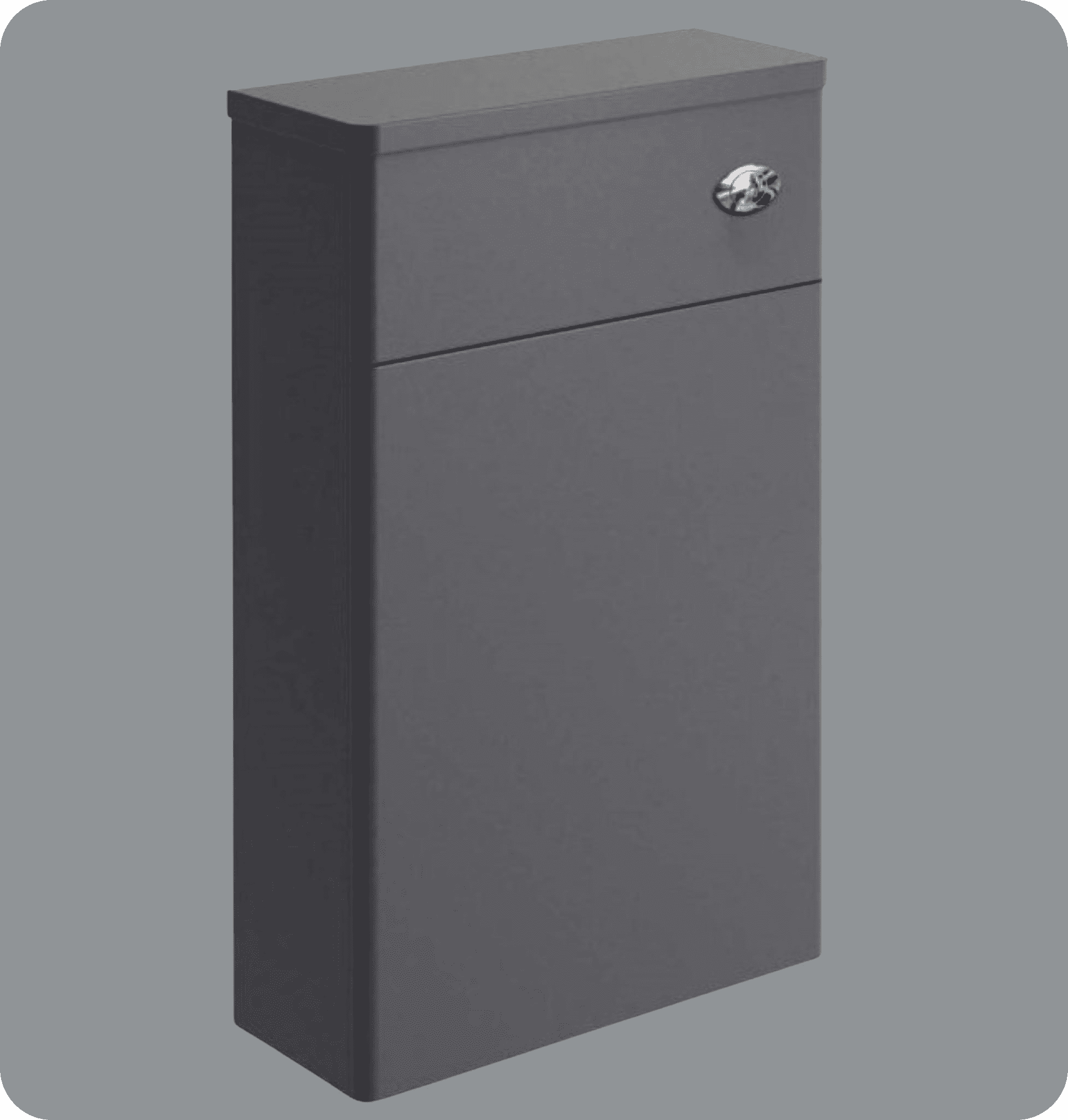 Elite / Ellis 500mm Matt Charcoal Back to Wall Toilet Unit