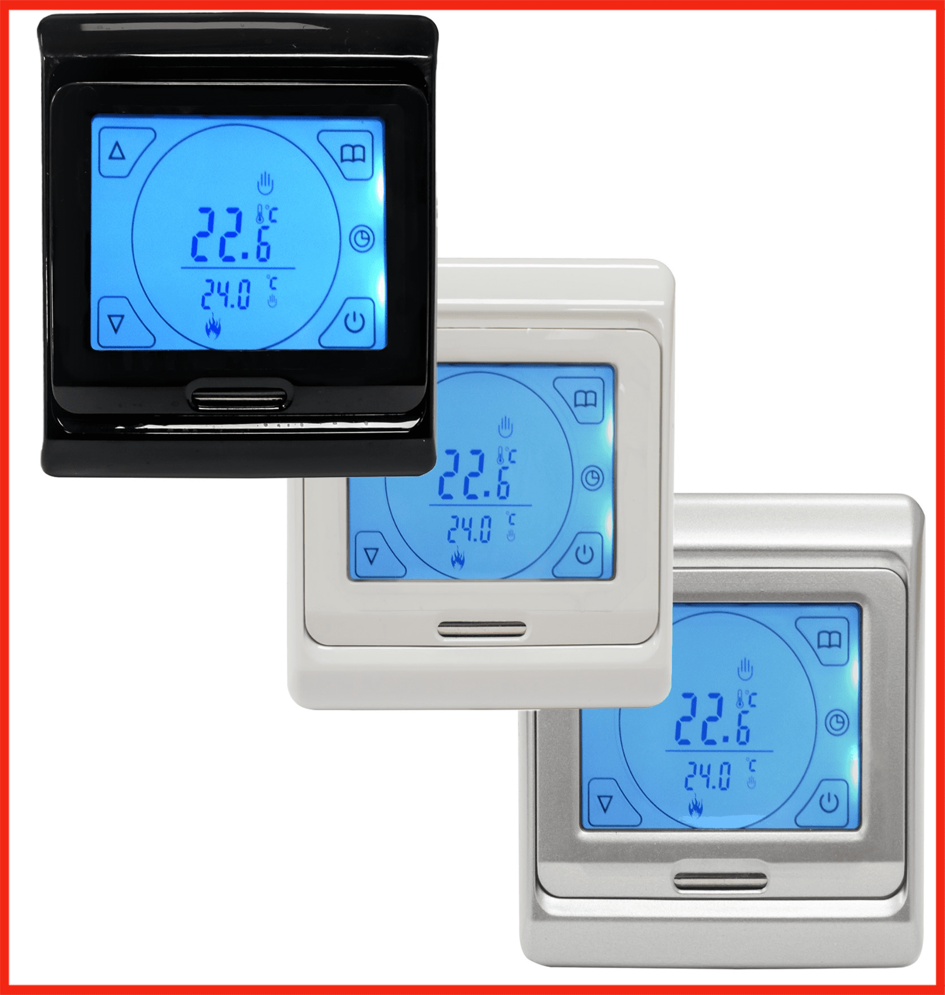 Touchscreen Programmable Digital Thermostat for Underfloor Heating