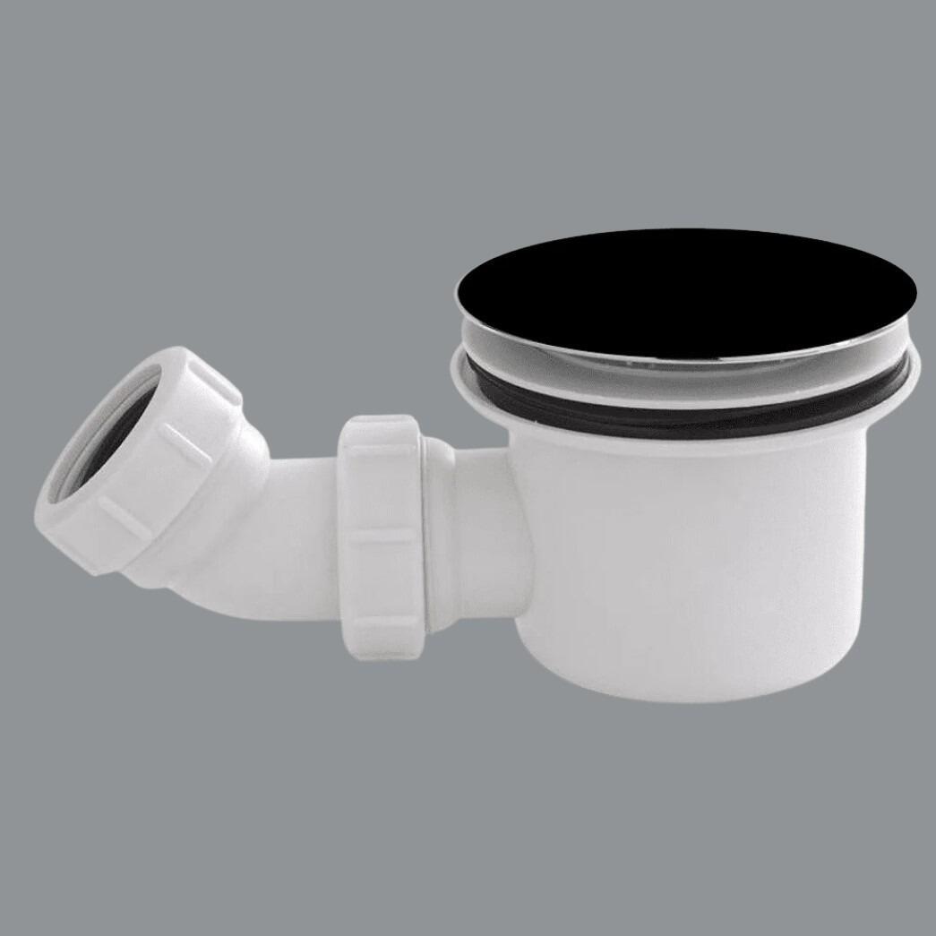 90mm Black Easy Clean Fast Flow Shower Waste