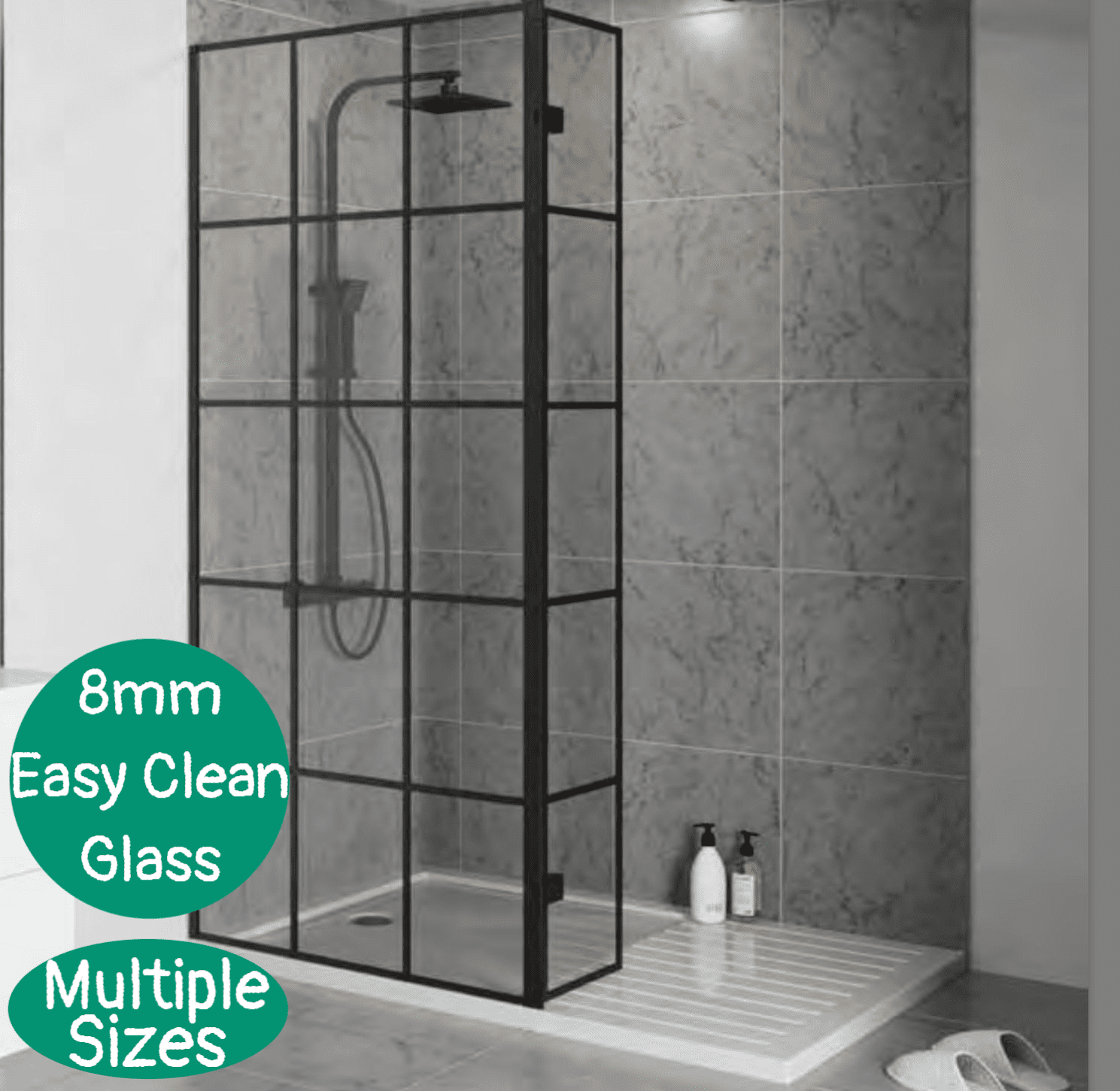 Aquatec 8mm Iconic Style Wet Room Screens