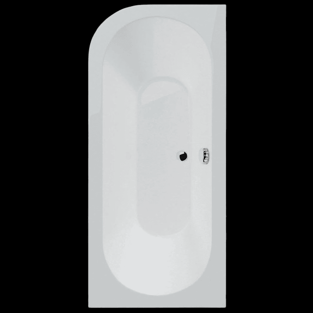 Renaissance Quarta Right Hand Curved Corner Standard Acrylic Bath
