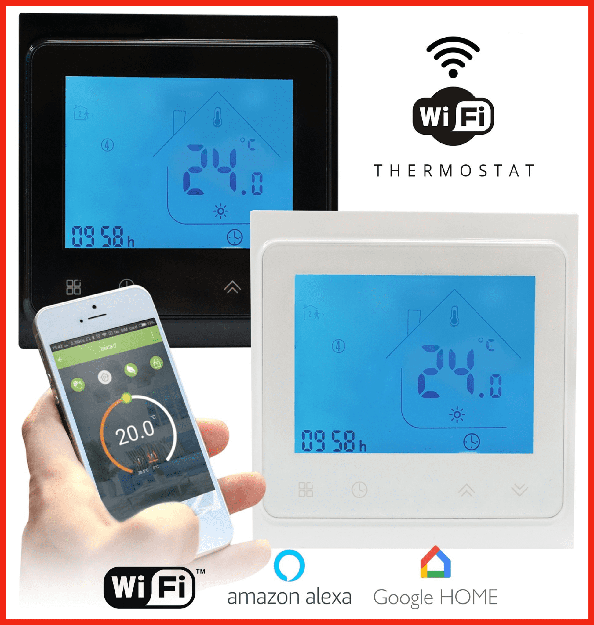 Programmable Smartphone WiFi Thermostat for Underfloor Heating
