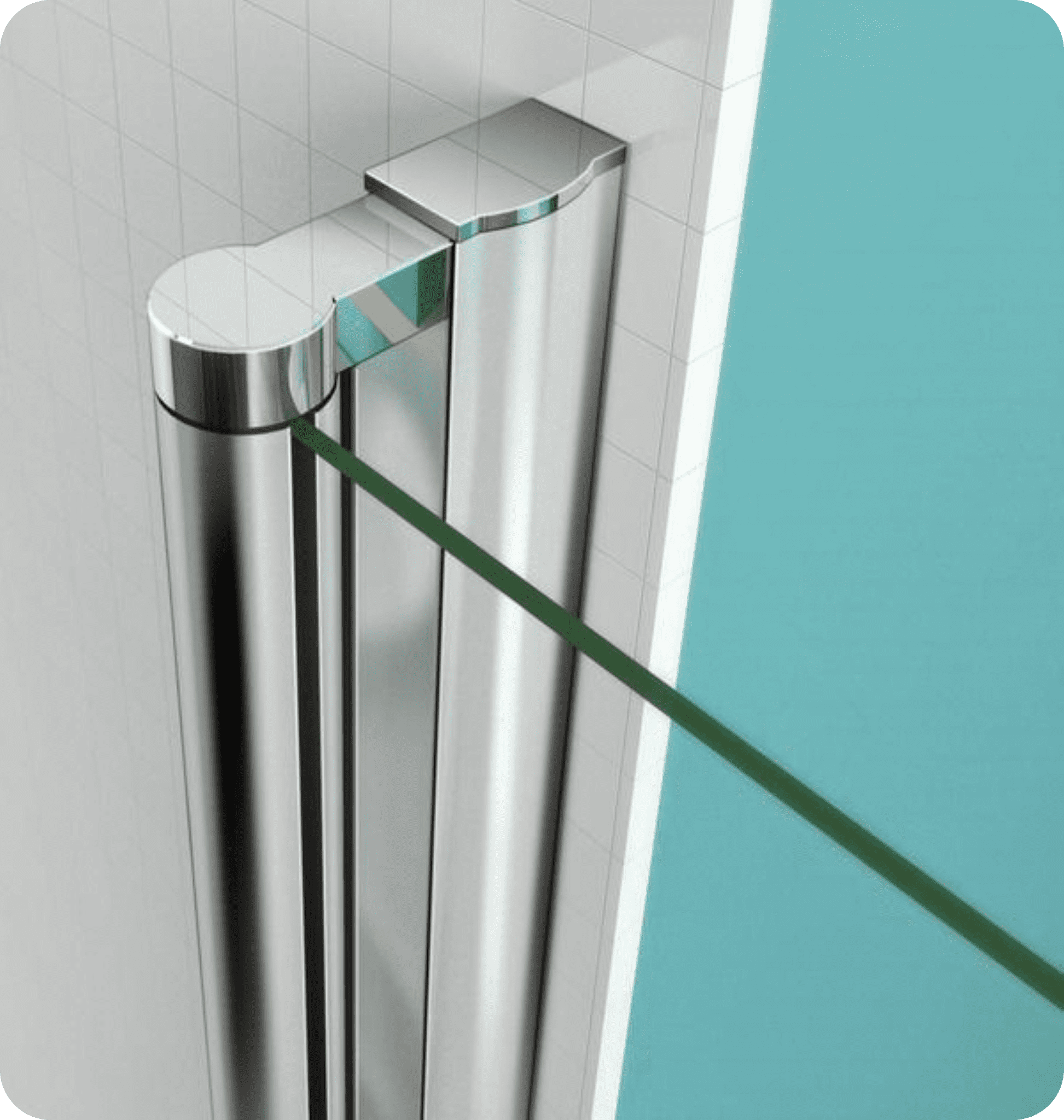 Easy Access Double Pivot Door Shower Enclosure 6mm Safety Glass