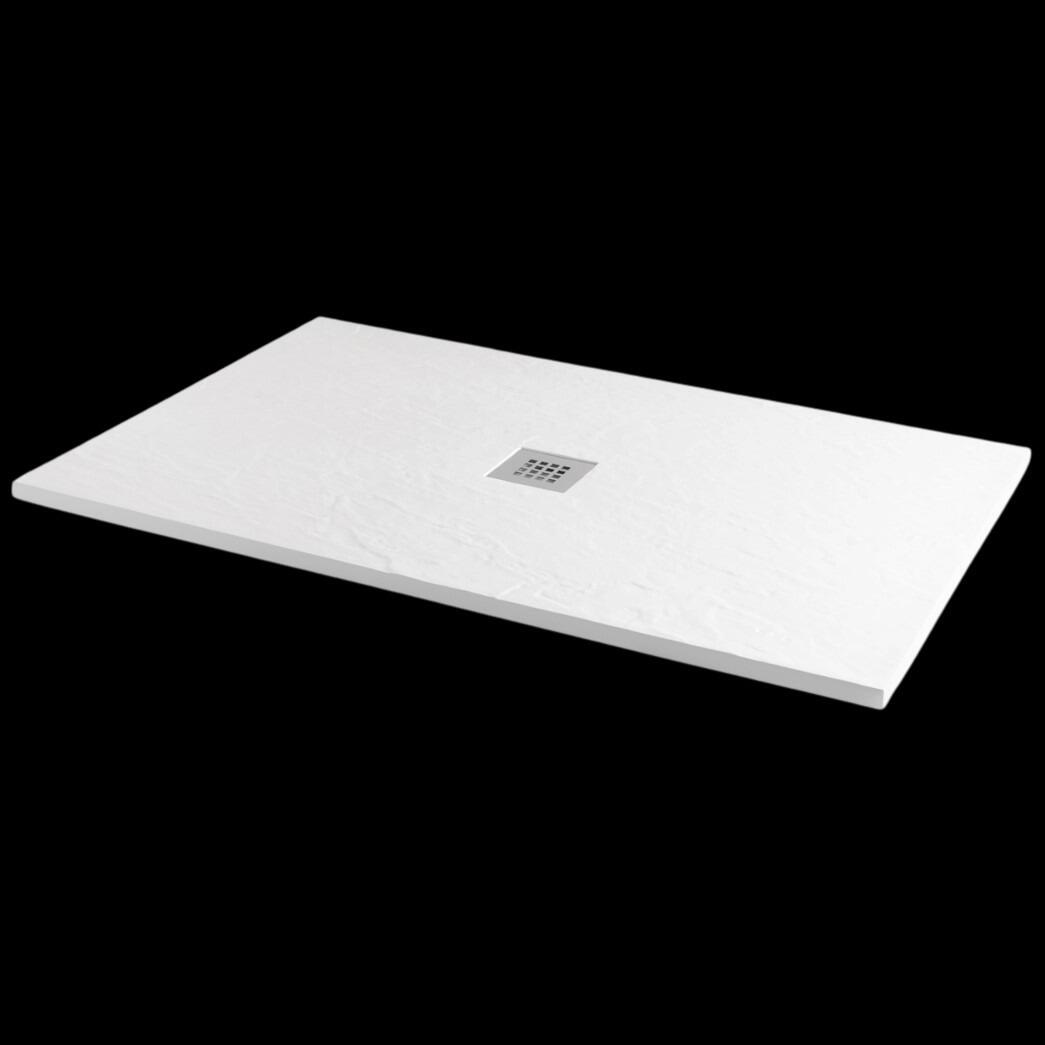 Tempo / Peoria 25mm White Slate Effect Shower Trays